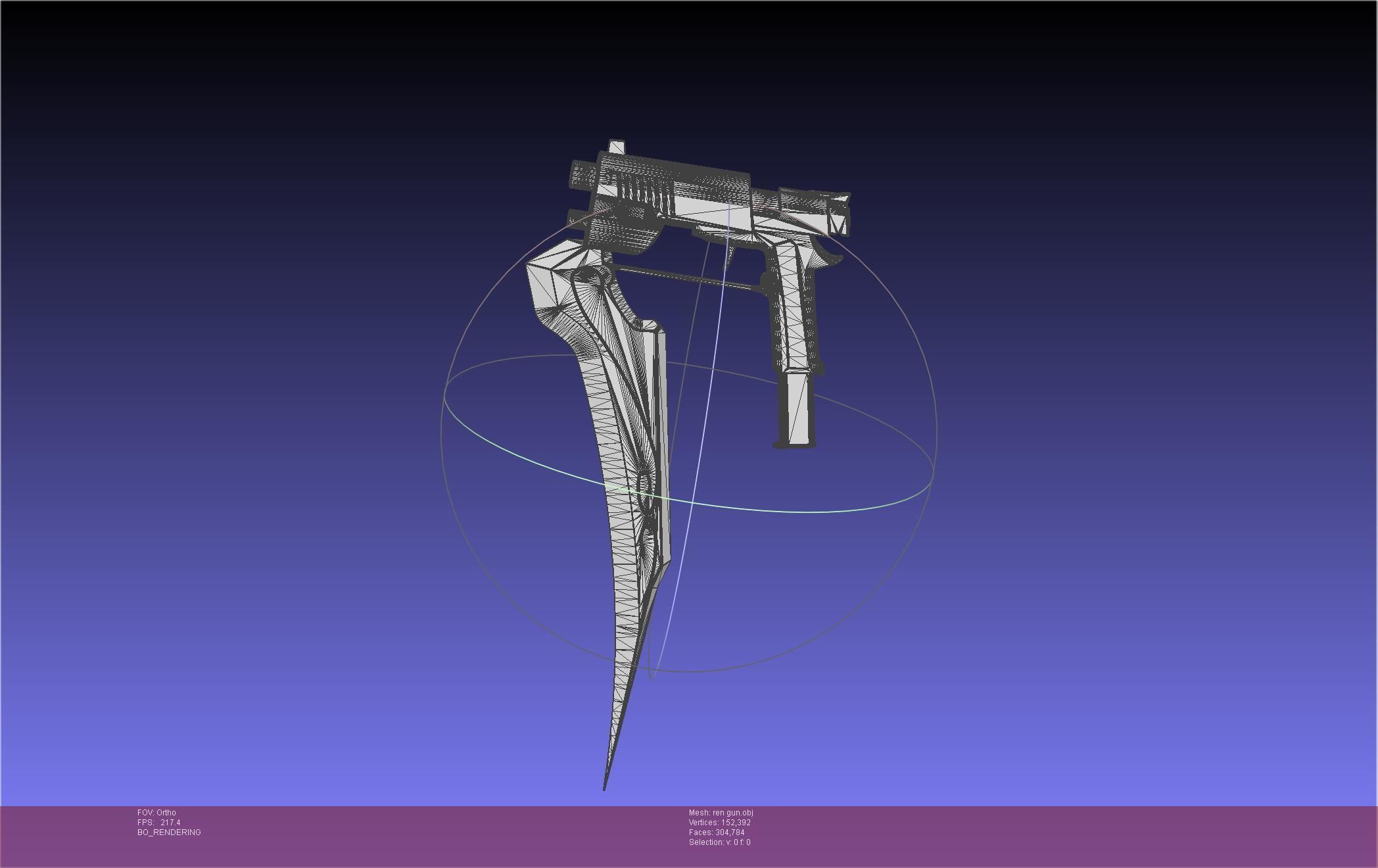 RWBY Ren Gun Basic Model 3D model_53