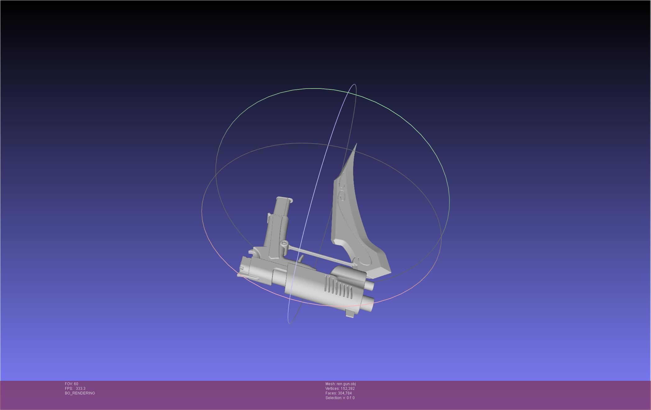 RWBY Ren Gun Basic Model 3D model_26