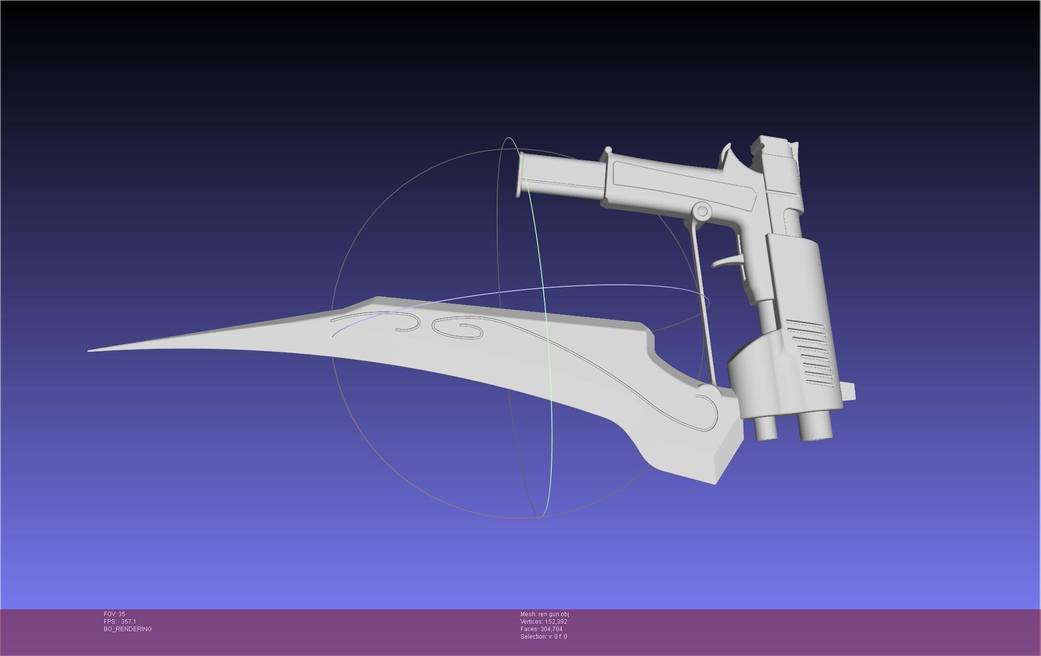 RWBY Ren Gun Basic Model 3D model_63