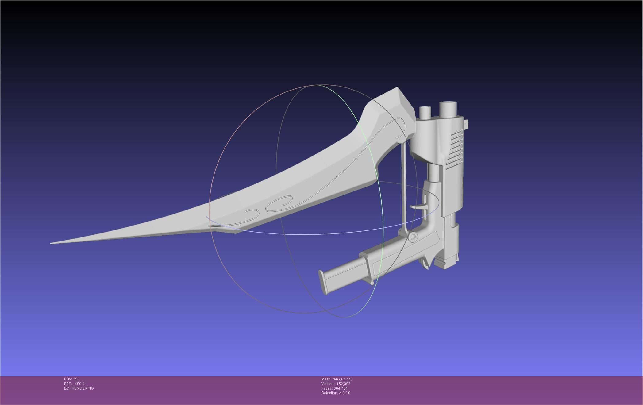 RWBY Ren Gun Basic Model 3D model_68
