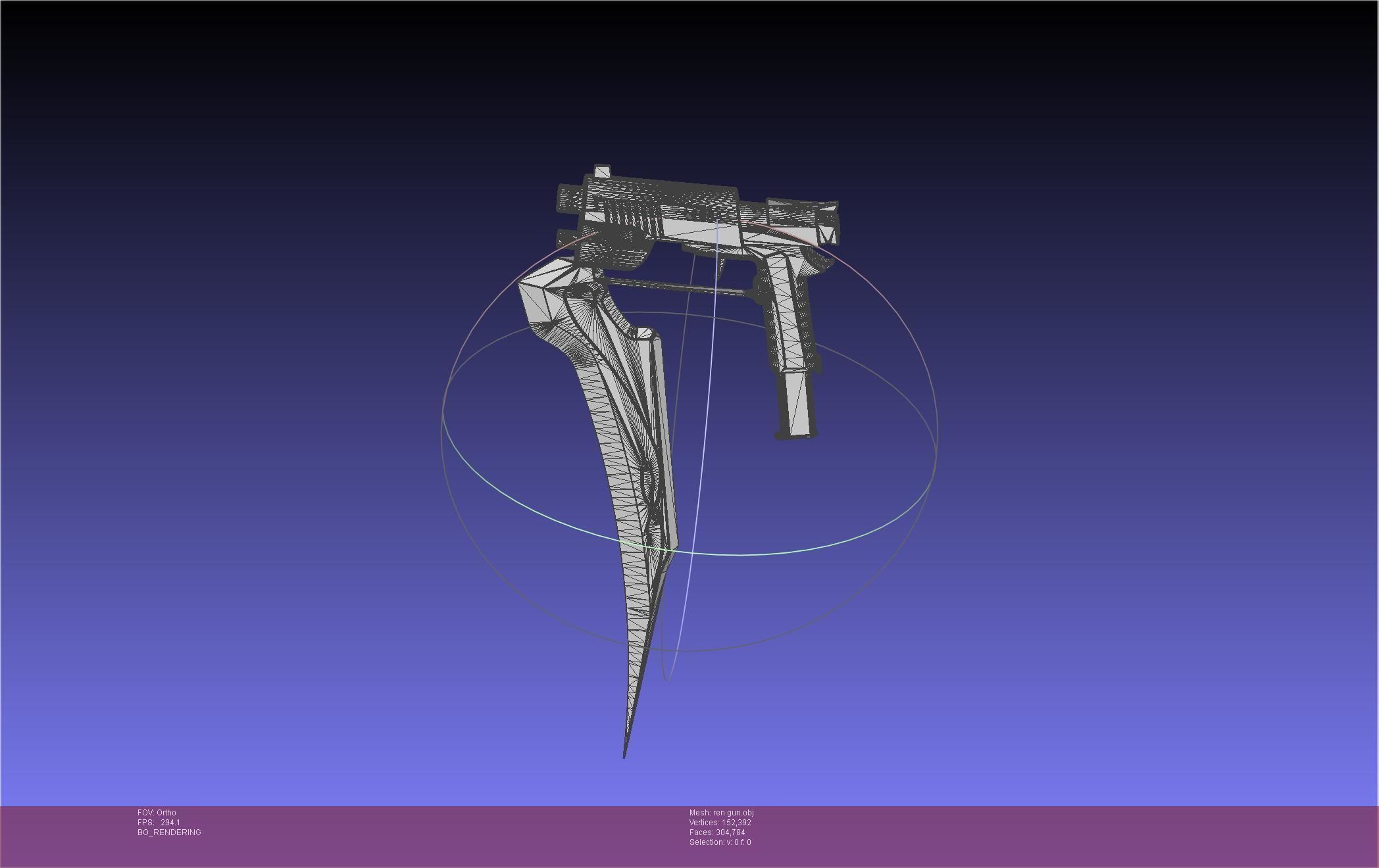 RWBY Ren Gun Basic Model 3D model_52