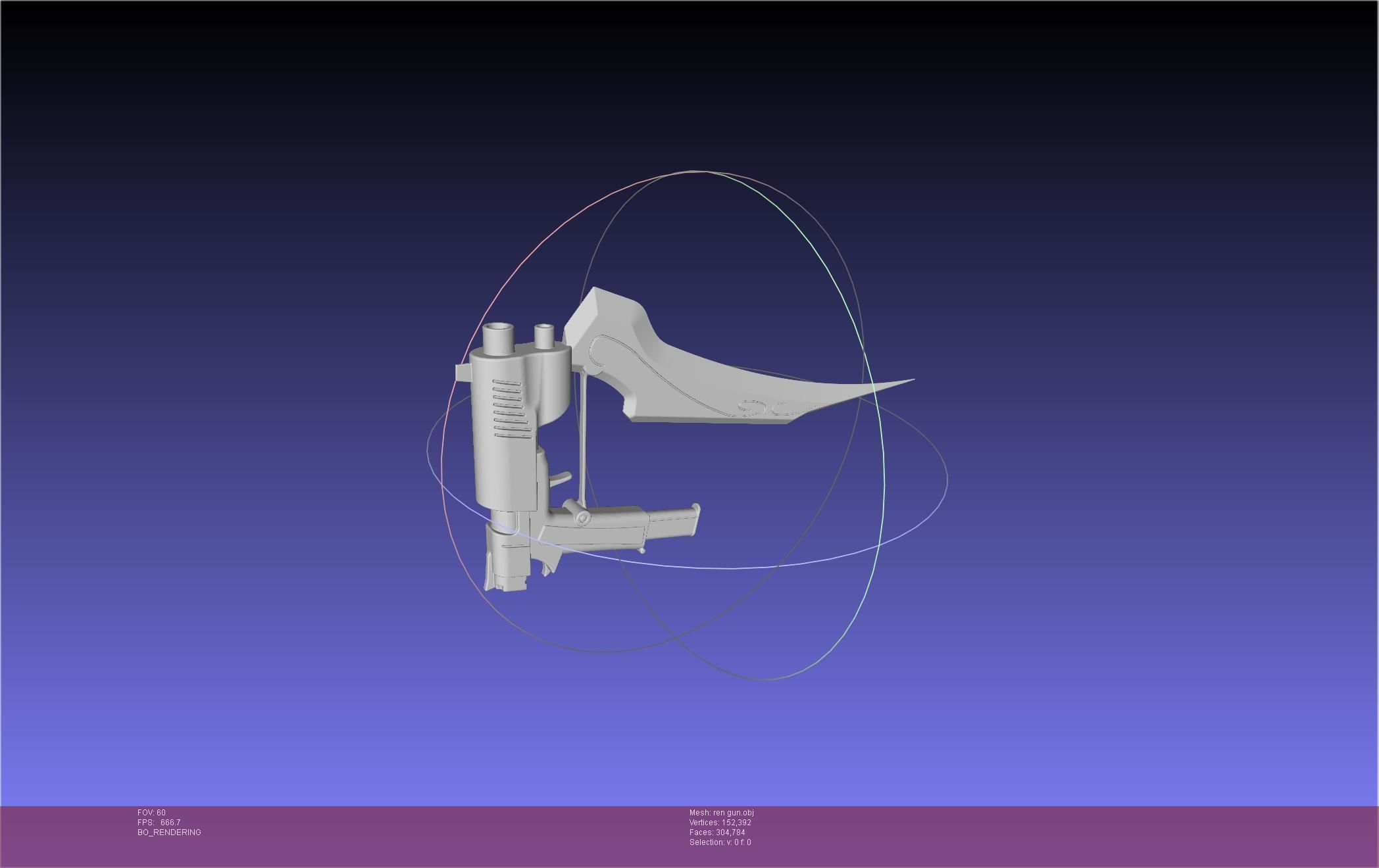 RWBY Ren Gun Basic Model 3D model_30