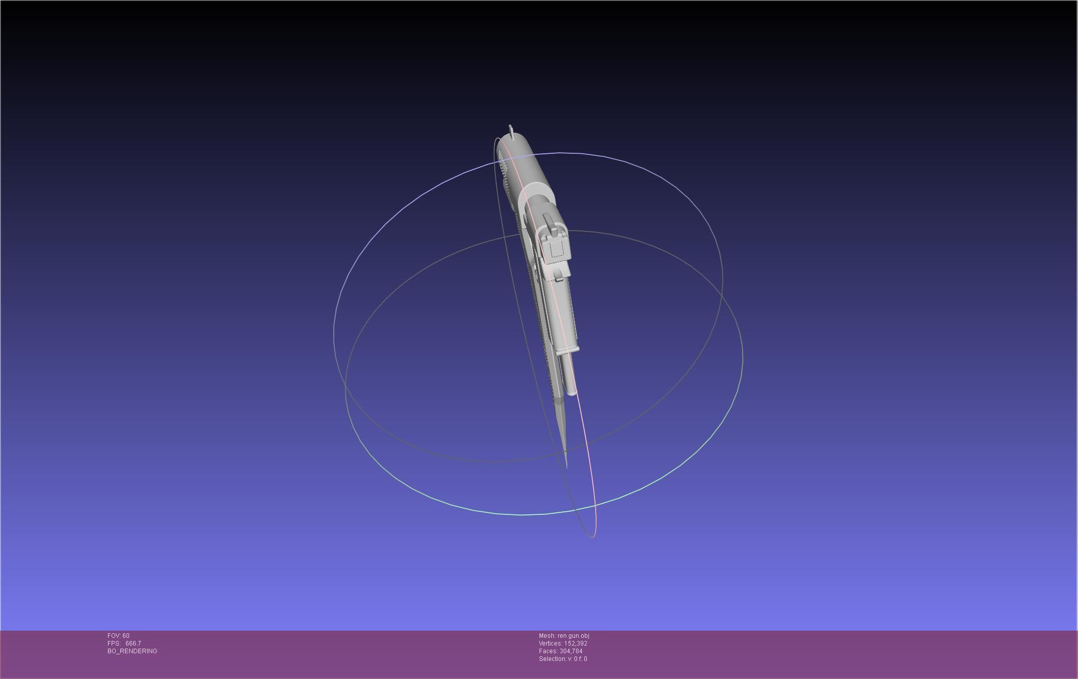 RWBY Ren Gun Basic Model 3D model_11