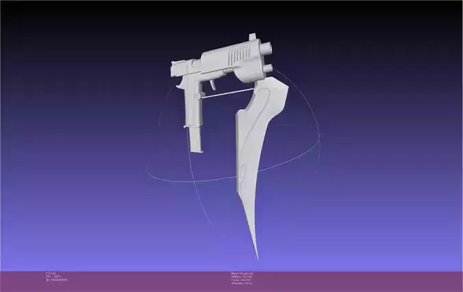 RWBY Ren Gun Basic Model 3D model