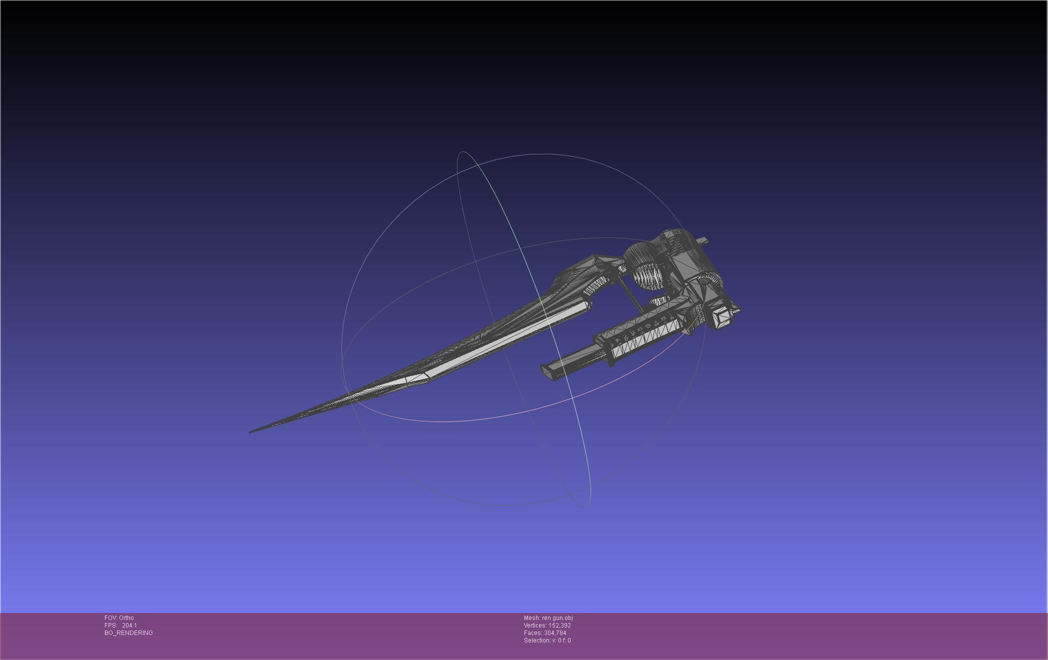 RWBY Ren Gun Basic Model 3D model_54