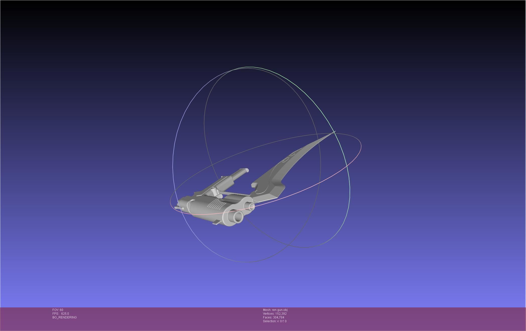 RWBY Ren Gun Basic Model 3D model_16