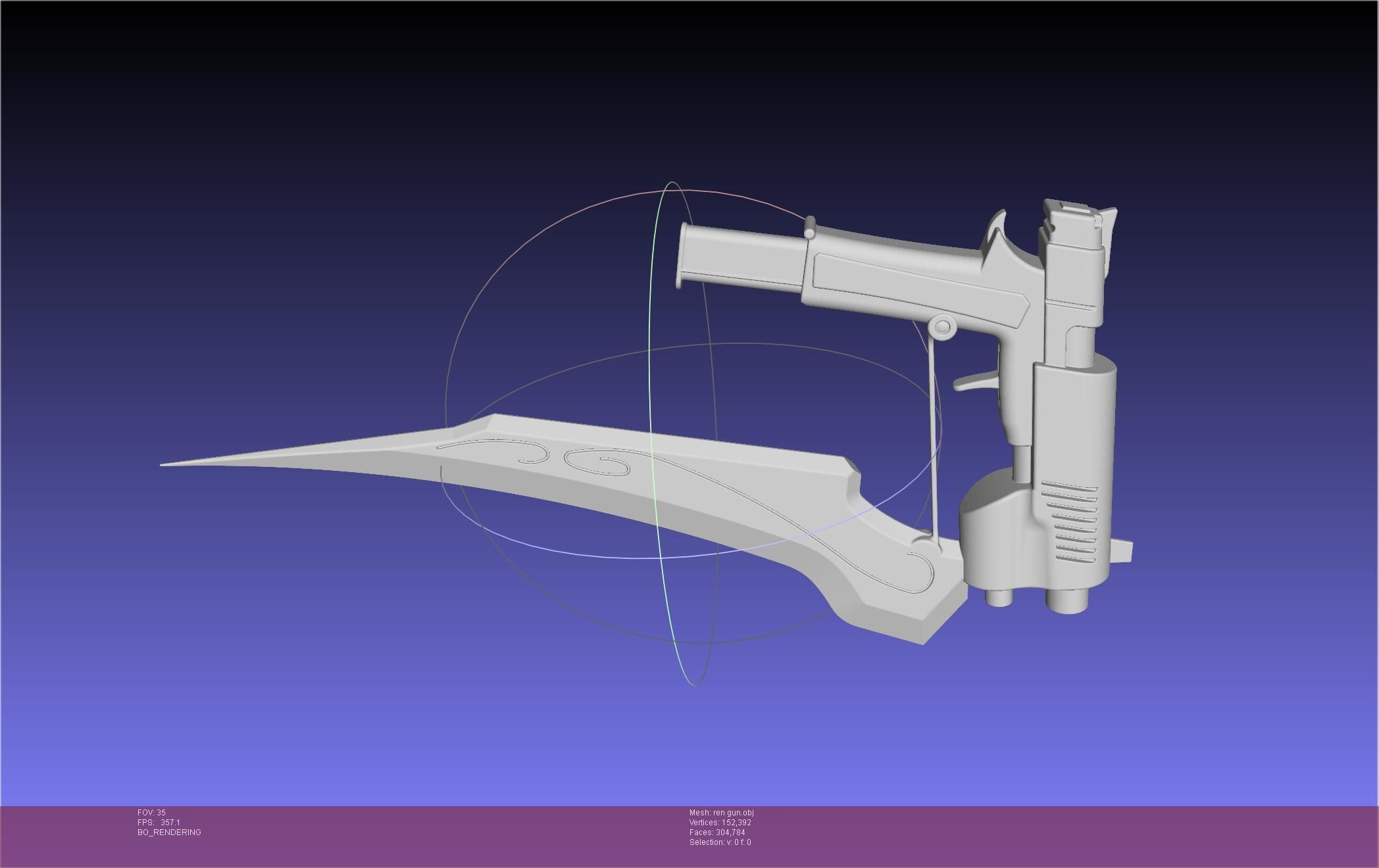 RWBY Ren Gun Basic Model 3D model_64