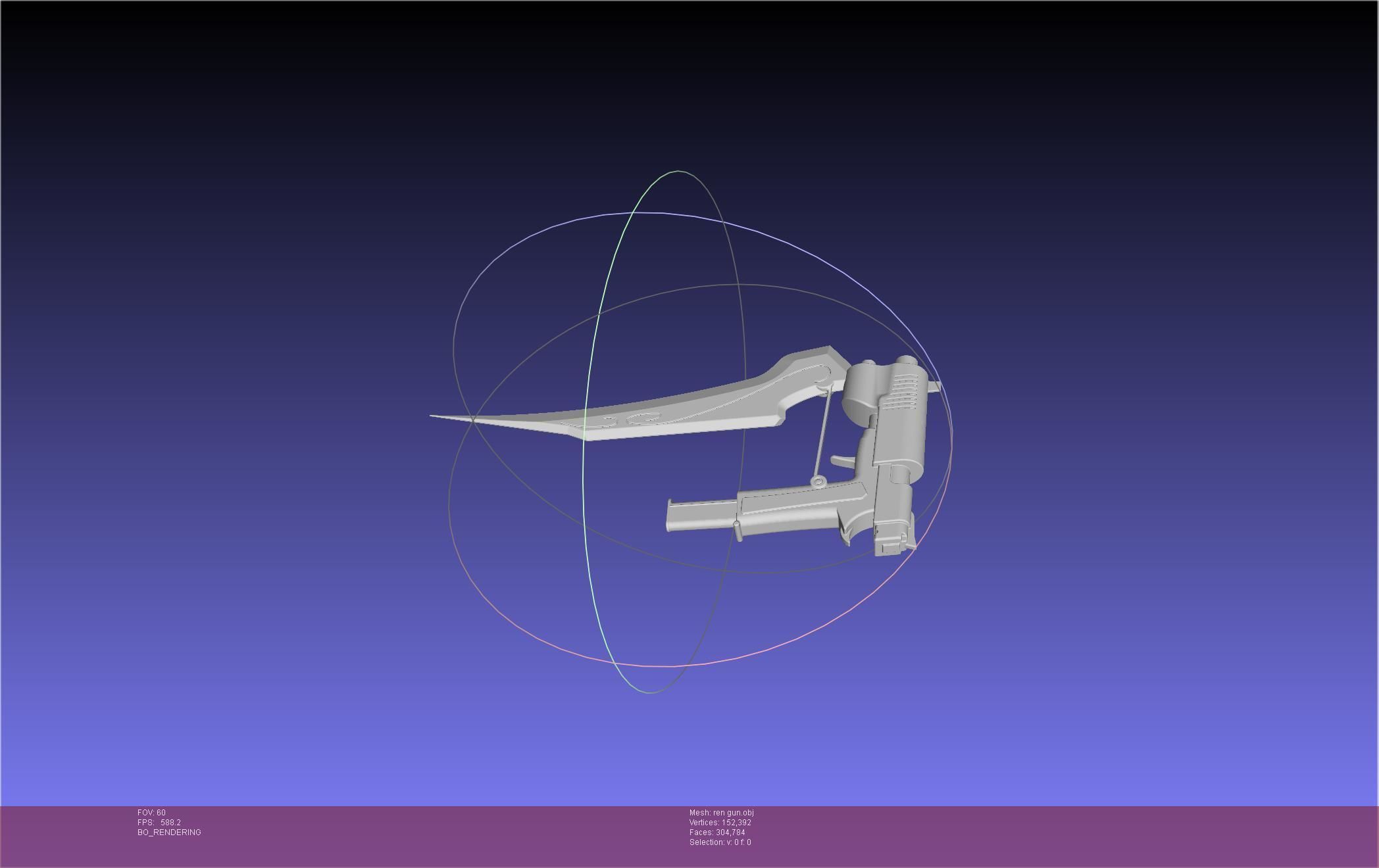 RWBY Ren Gun Basic Model 3D model_17