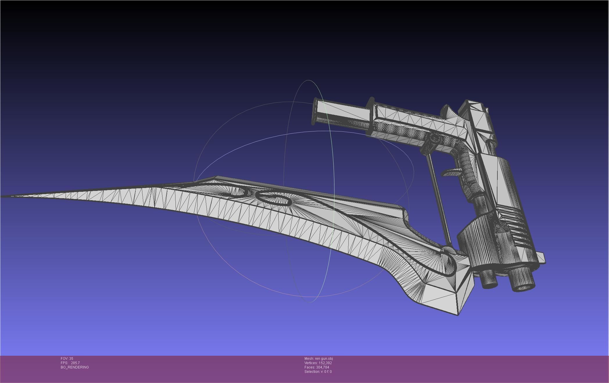 RWBY Ren Gun Basic Model 3D model_59