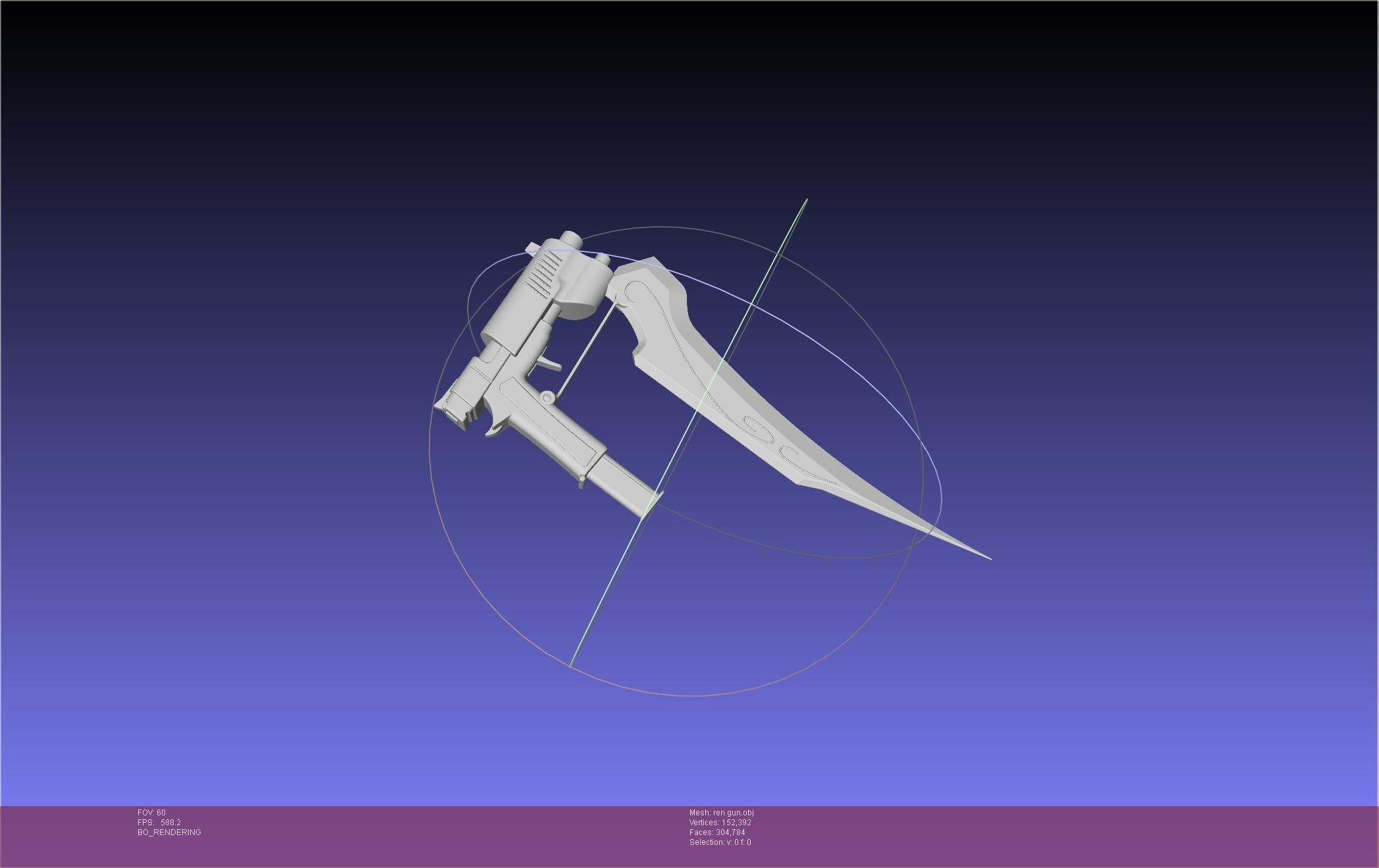 RWBY Ren Gun Basic Model 3D model_36