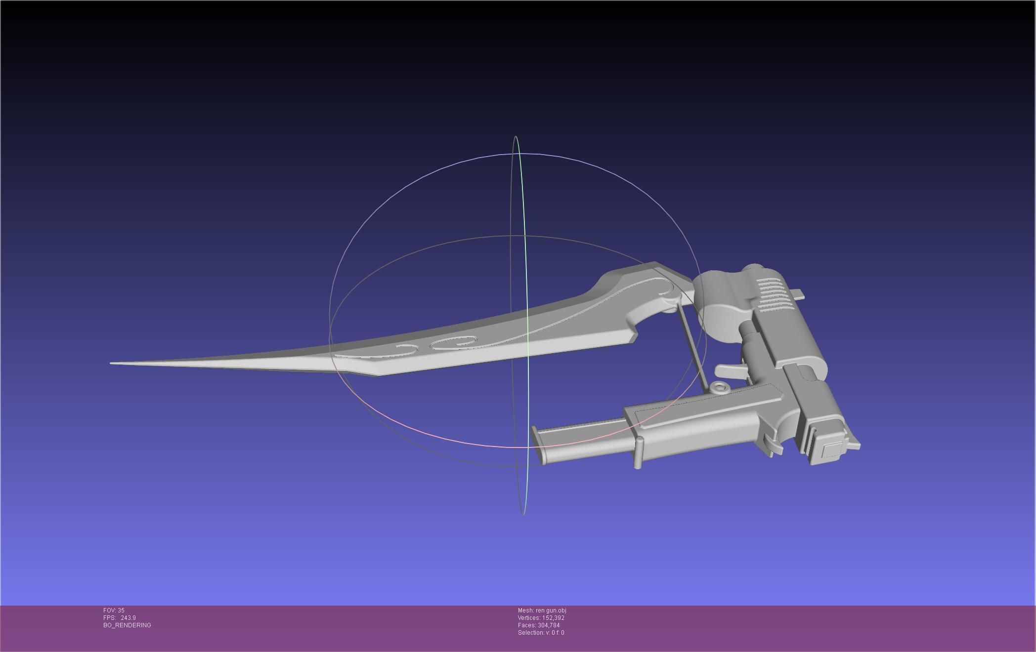 RWBY Ren Gun Basic Model 3D model_66