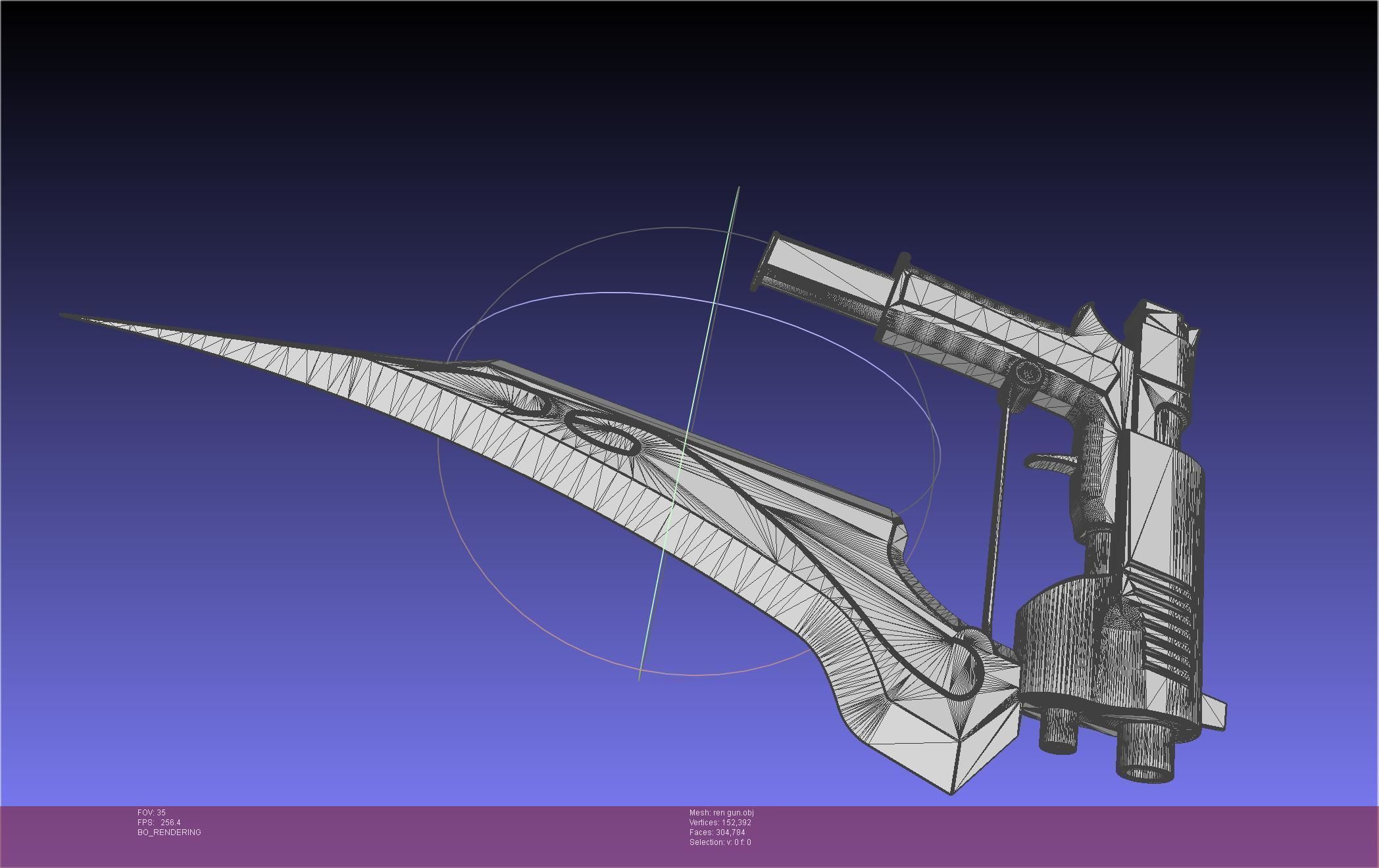 RWBY Ren Gun Basic Model 3D model_60