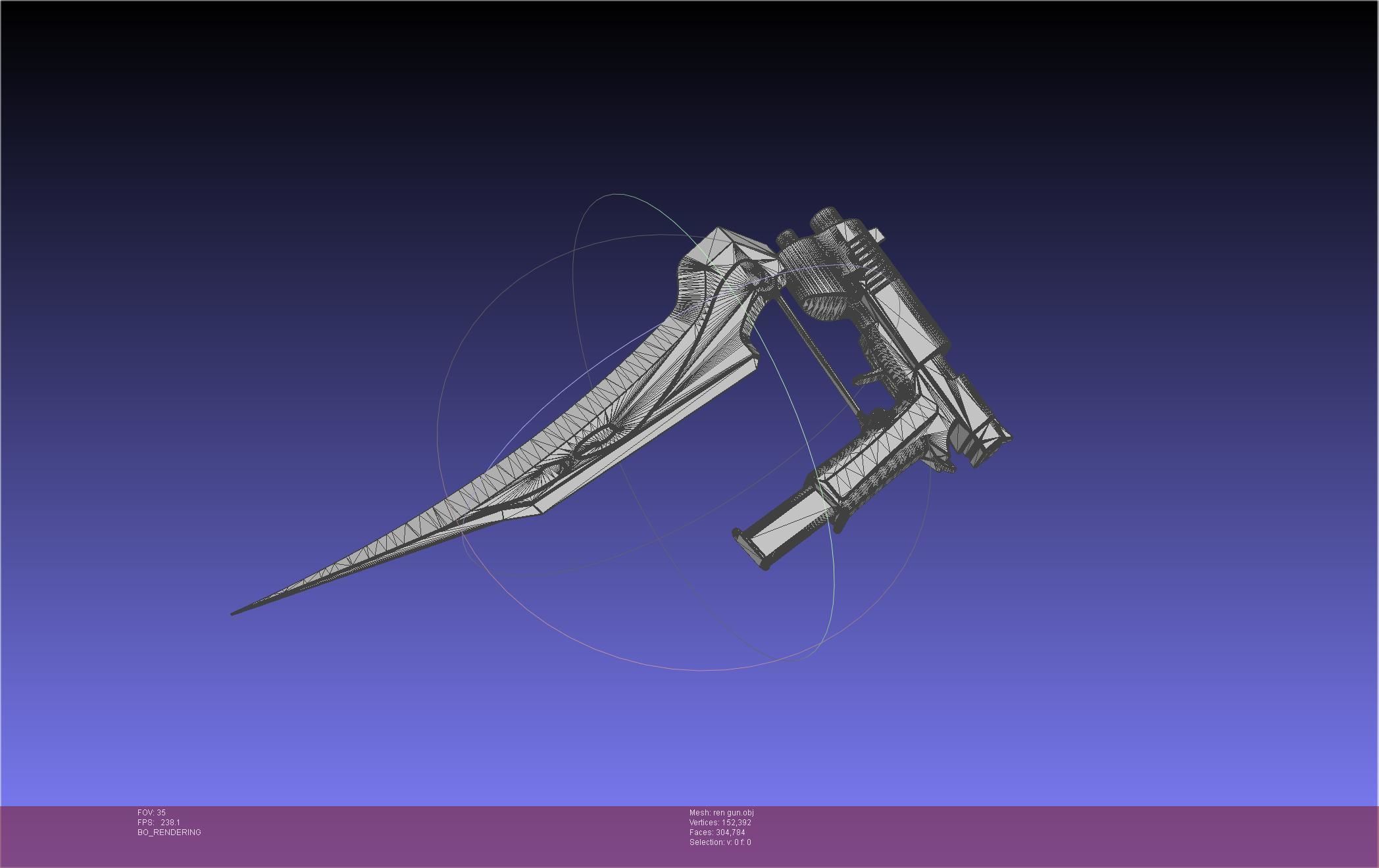 RWBY Ren Gun Basic Model 3D model_55