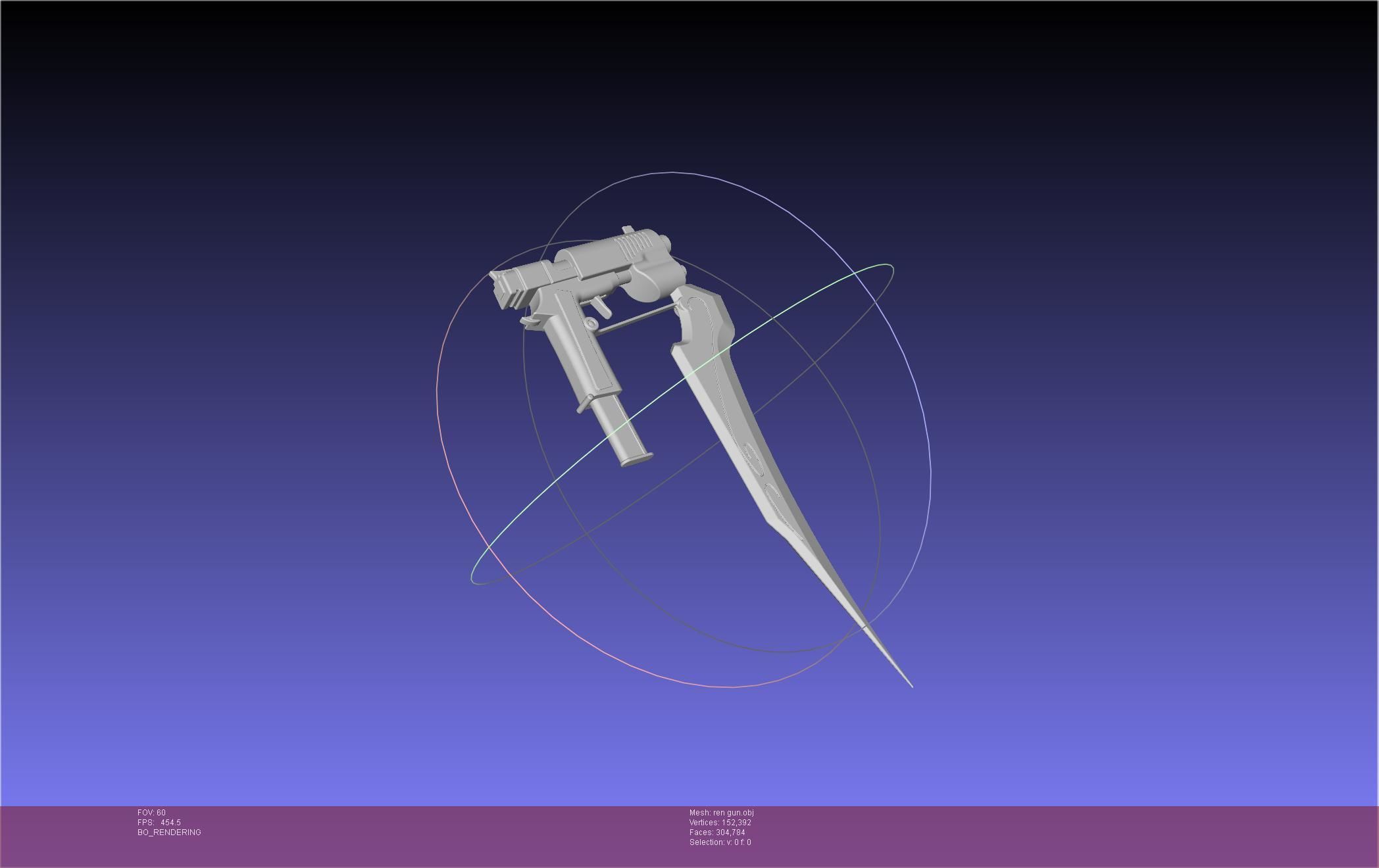 RWBY Ren Gun Basic Model 3D model_31