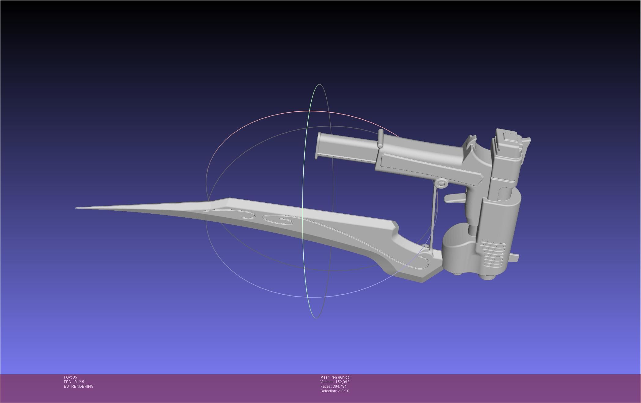 RWBY Ren Gun Basic Model 3D model_65