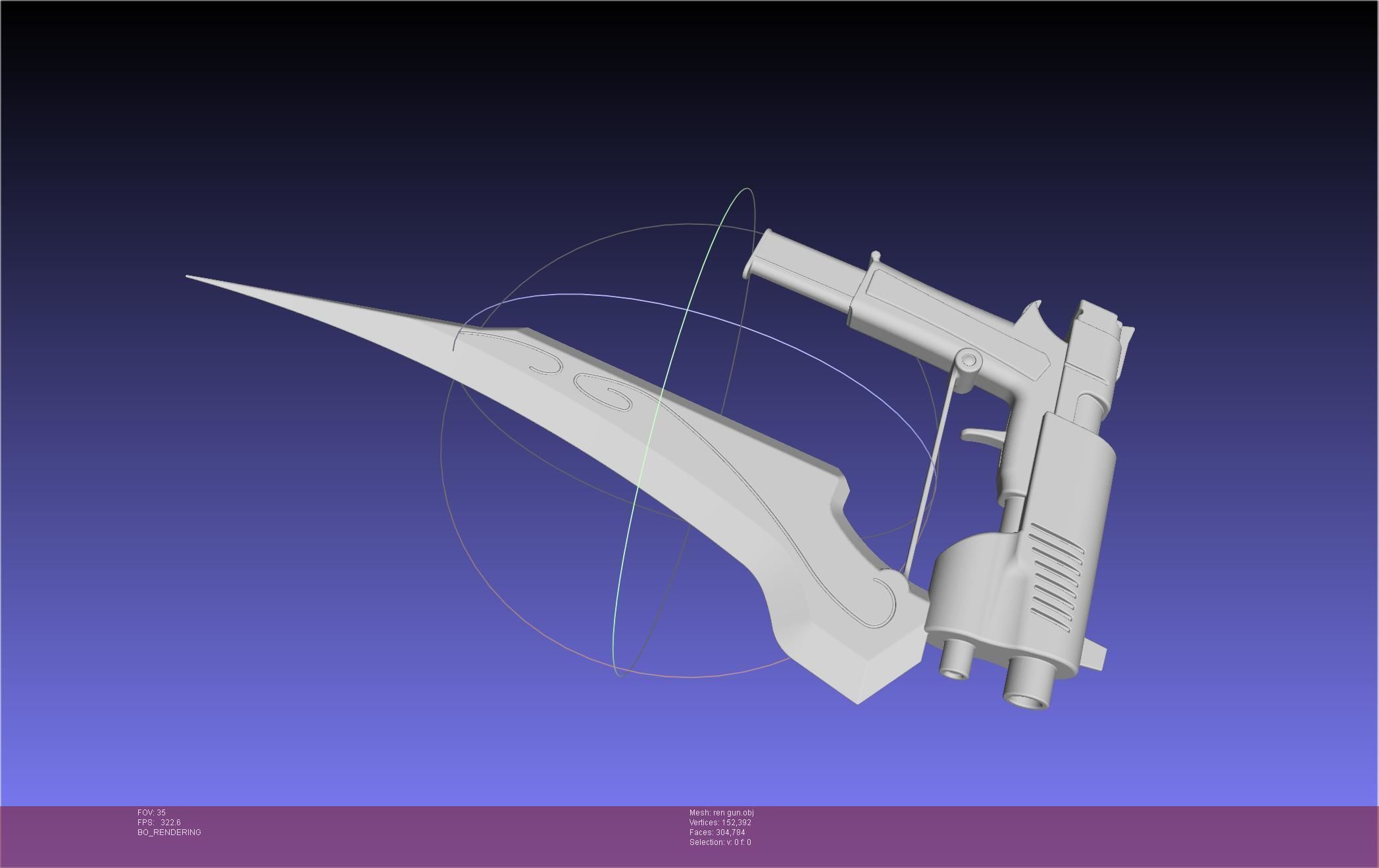 RWBY Ren Gun Basic Model 3D model_62