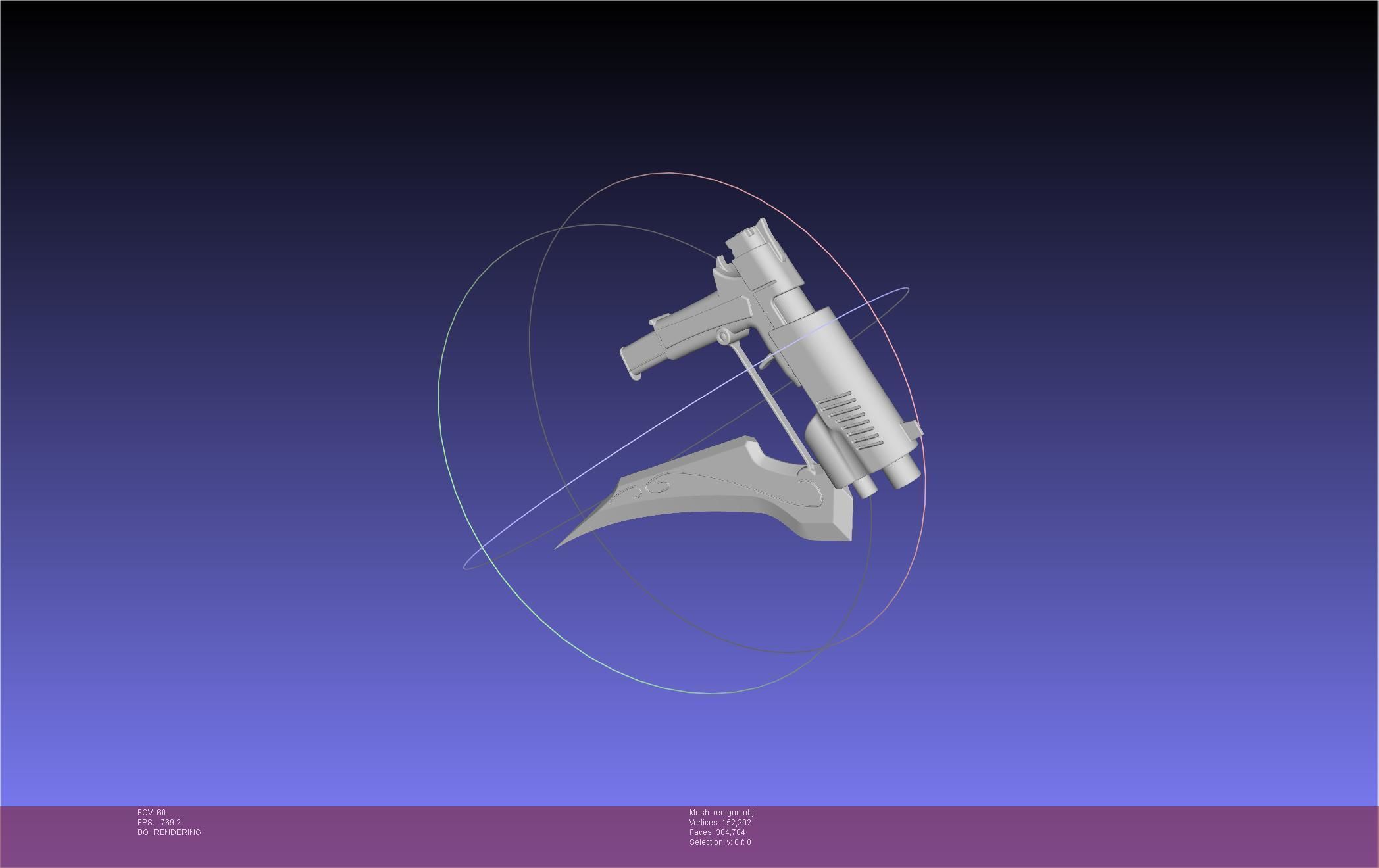 RWBY Ren Gun Basic Model 3D model_14