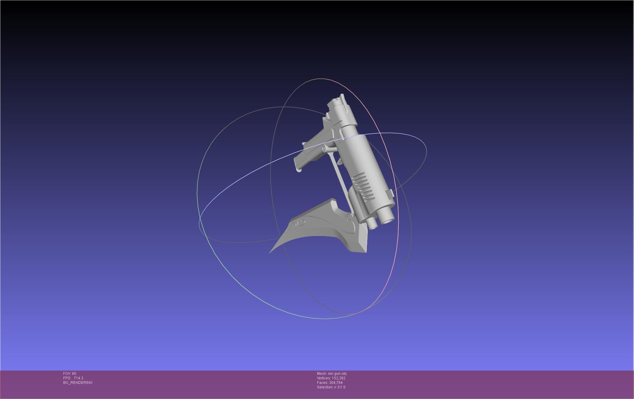 RWBY Ren Gun Basic Model 3D model_13