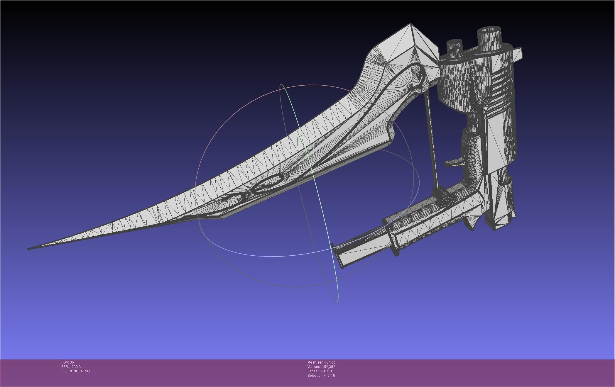 RWBY Ren Gun Basic Model 3D model_57