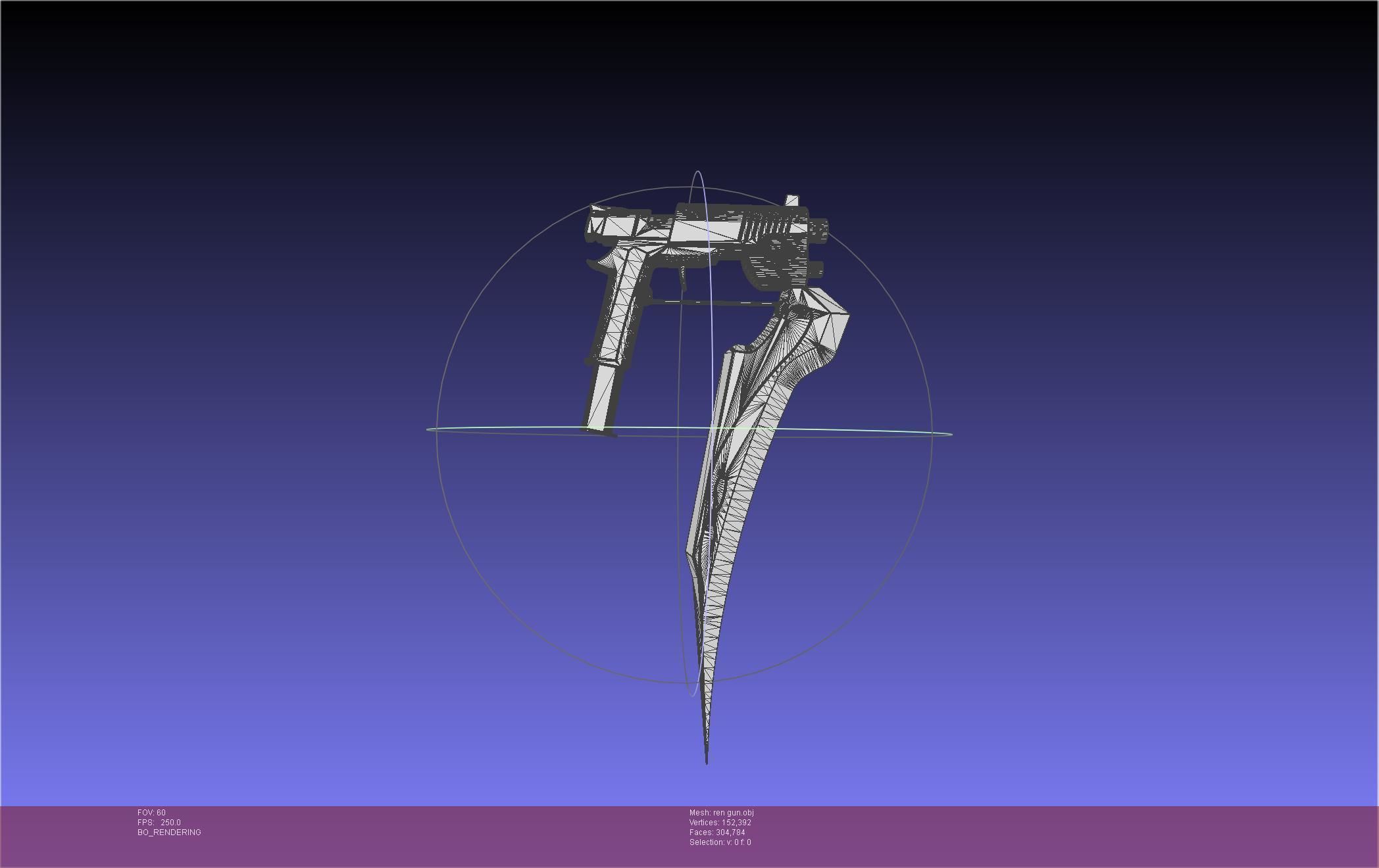 RWBY Ren Gun Basic Model 3D model_40