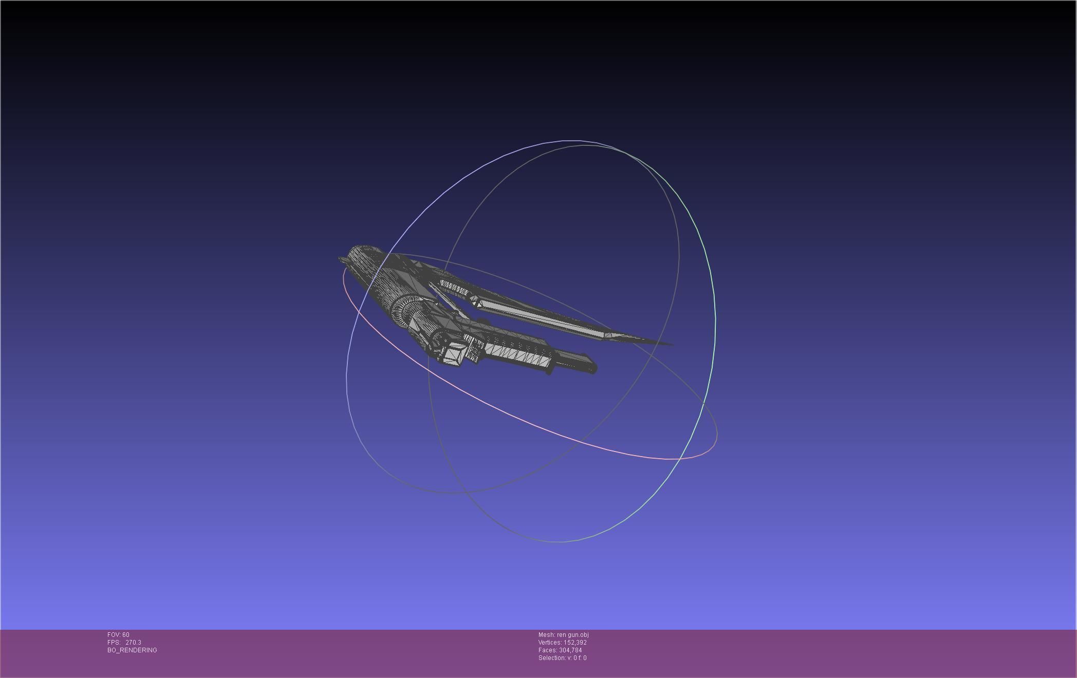 RWBY Ren Gun Basic Model 3D model_42