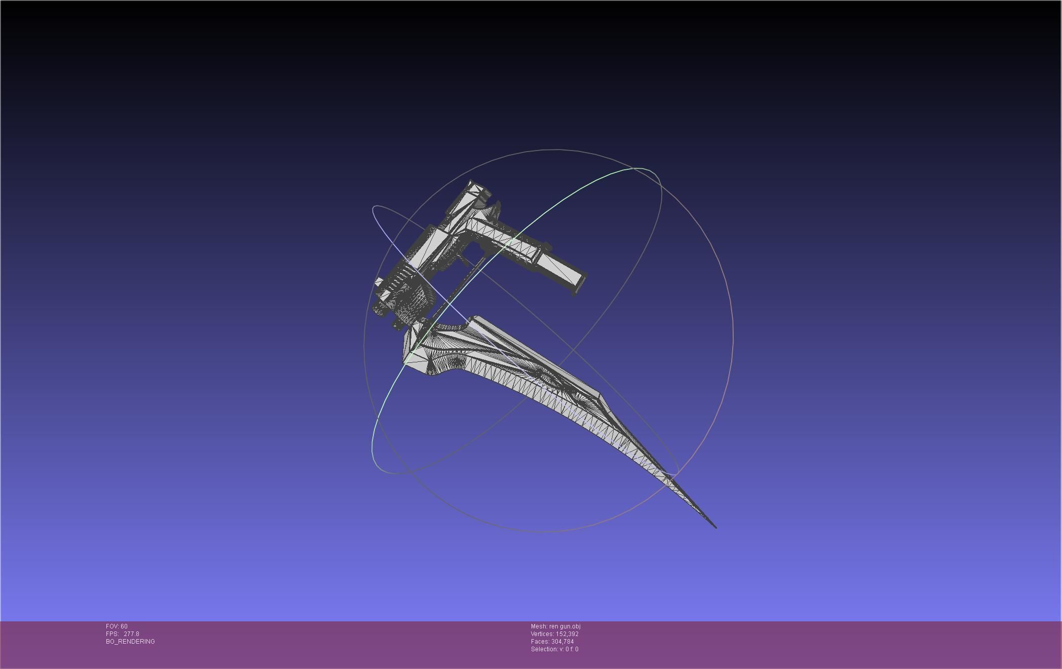 RWBY Ren Gun Basic Model 3D model_45