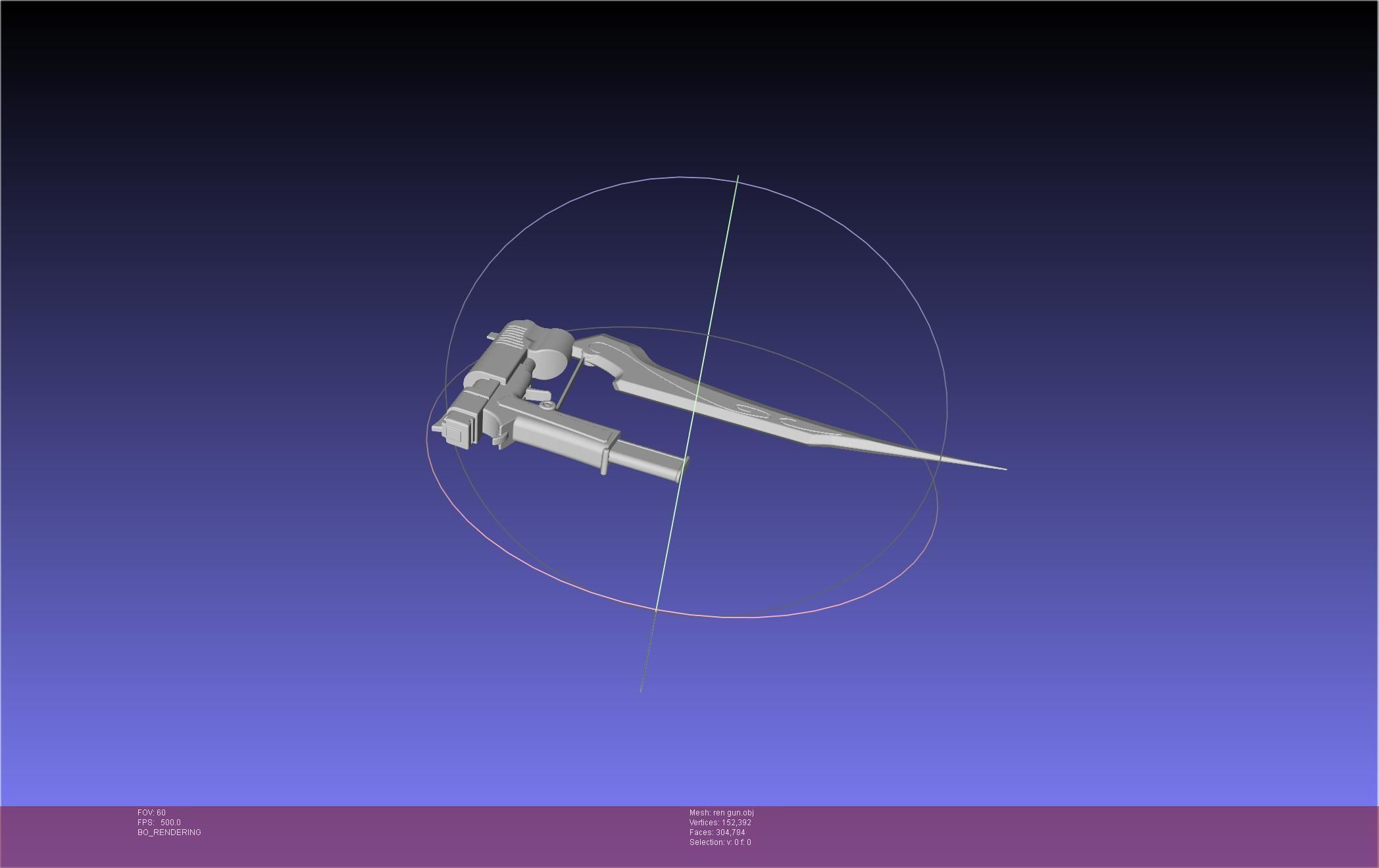 RWBY Ren Gun Basic Model 3D model_3