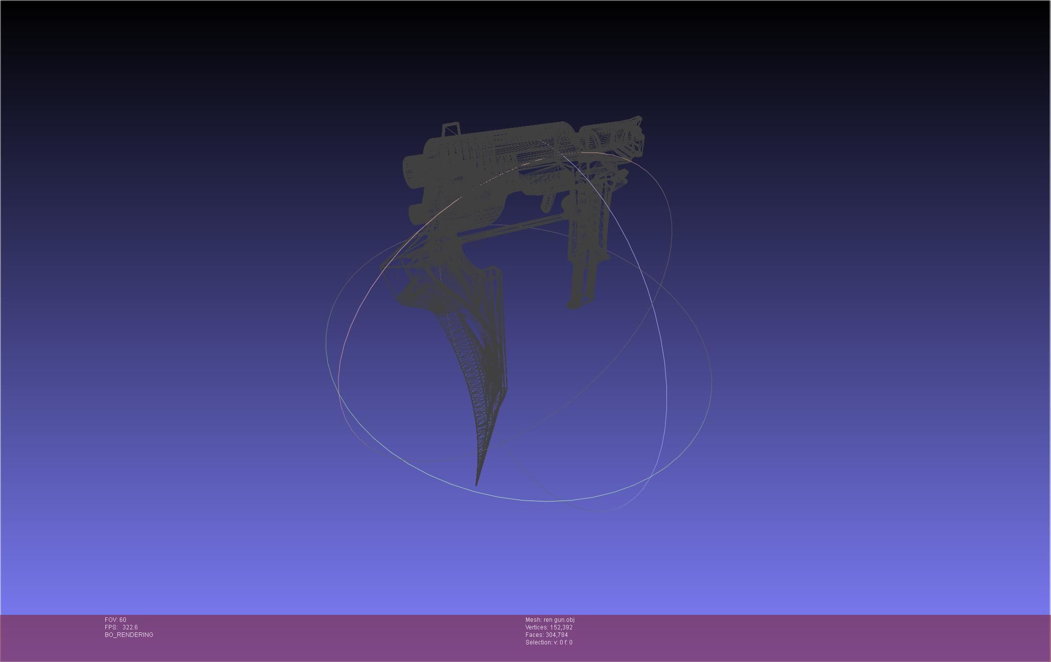 RWBY Ren Gun Basic Model 3D model_51