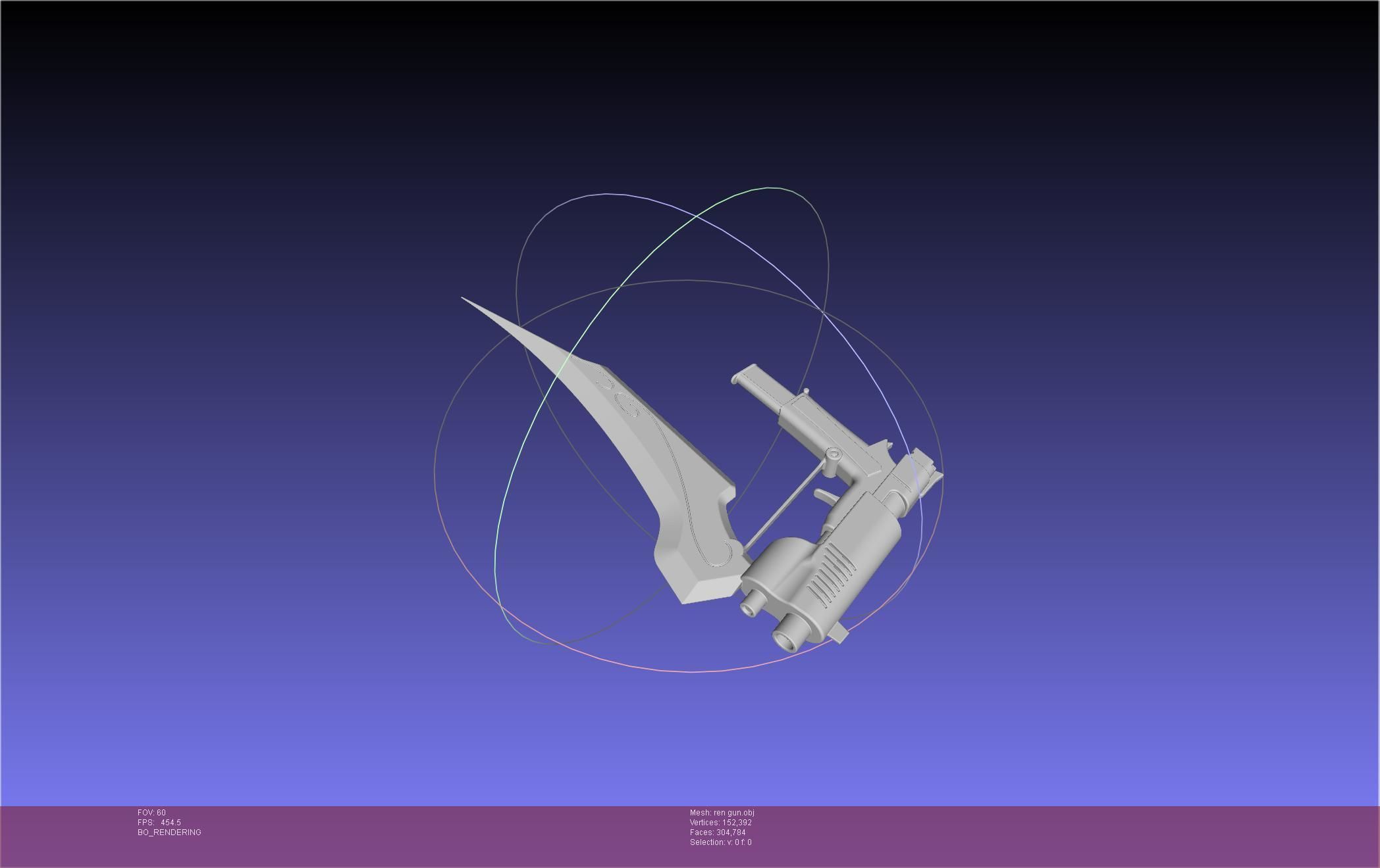 RWBY Ren Gun Basic Model 3D model_6