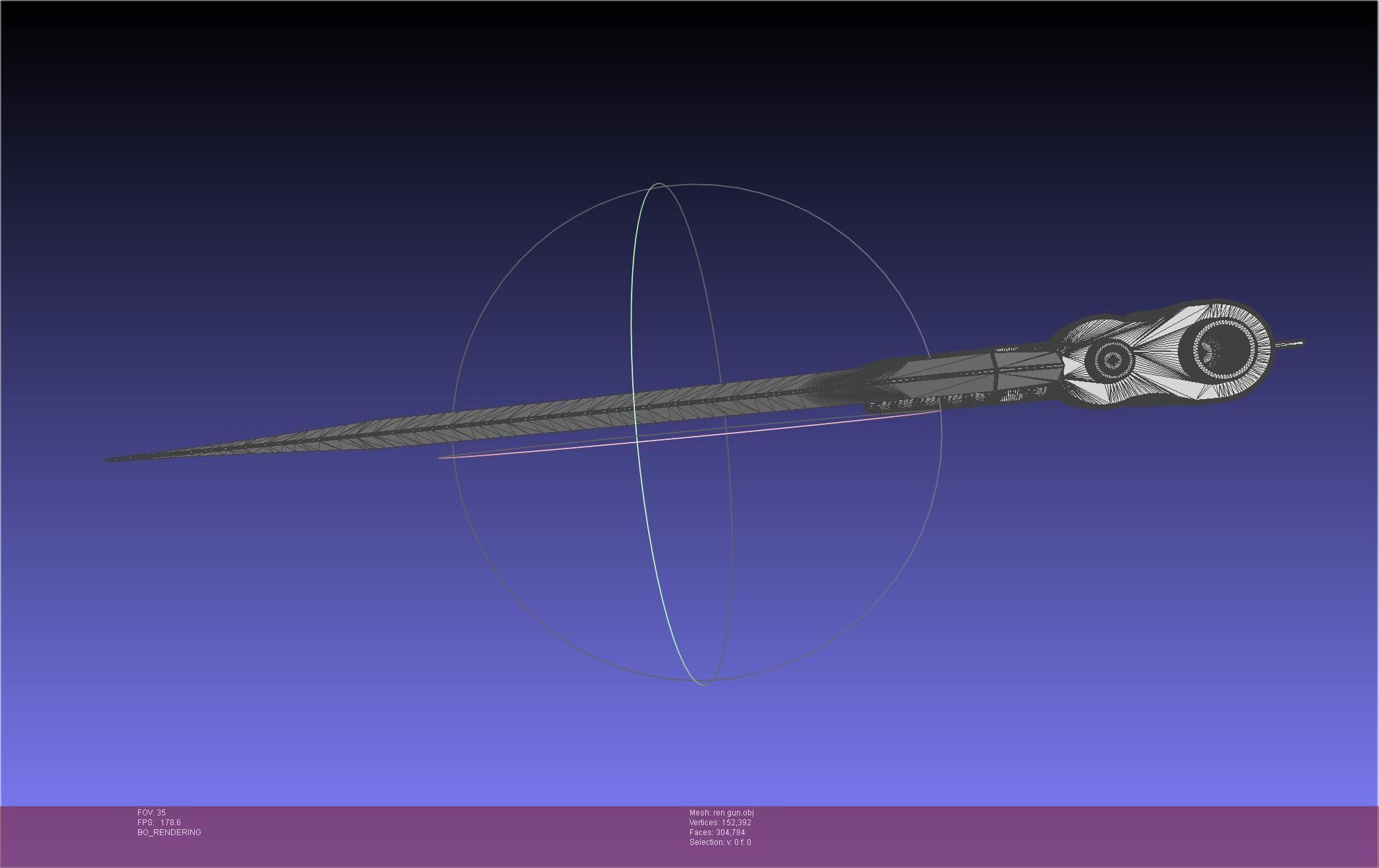 RWBY Ren Gun Basic Model 3D model_58