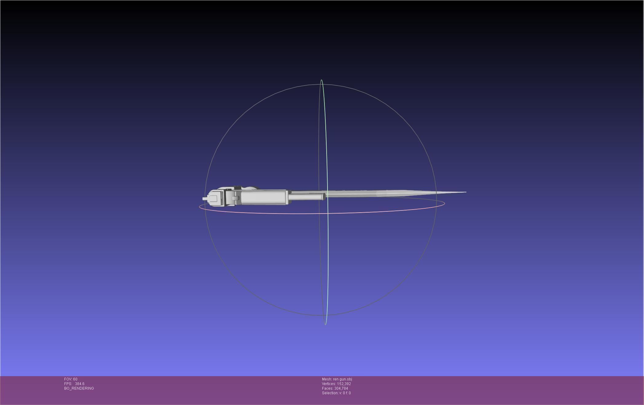 RWBY Ren Gun Basic Model 3D model_35