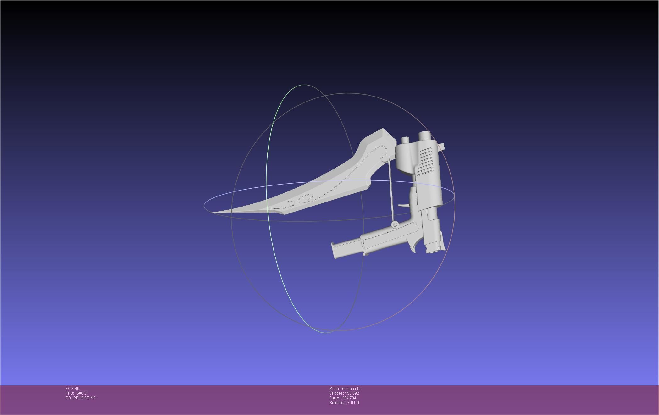 RWBY Ren Gun Basic Model 3D model_28