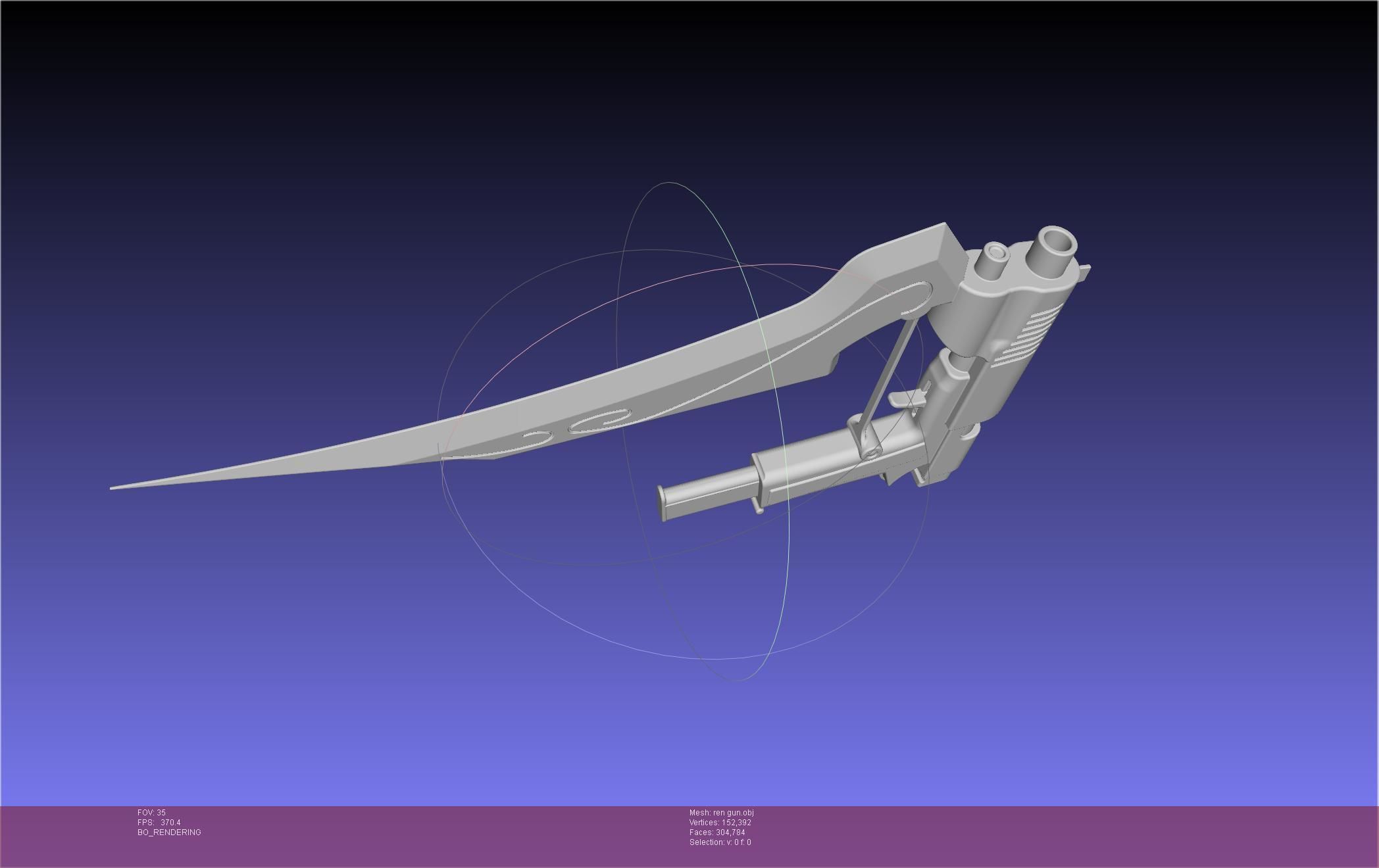 RWBY Ren Gun Basic Model 3D model_69