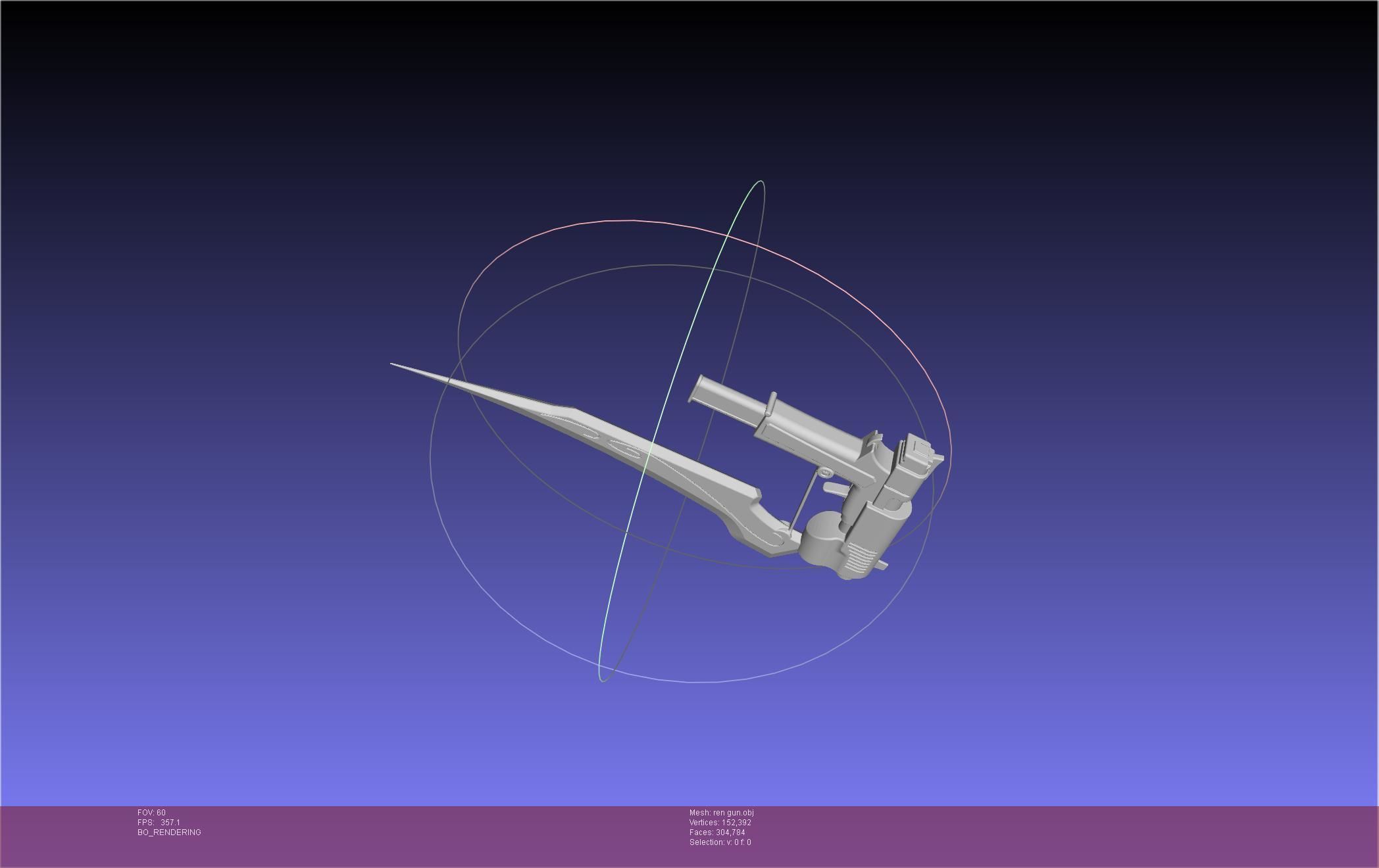 RWBY Ren Gun Basic Model 3D model_18