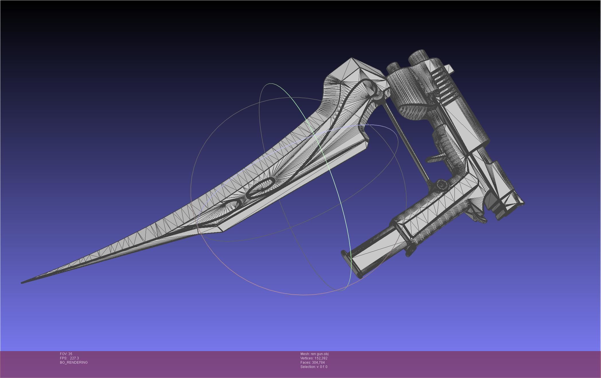 RWBY Ren Gun Basic Model 3D model_56