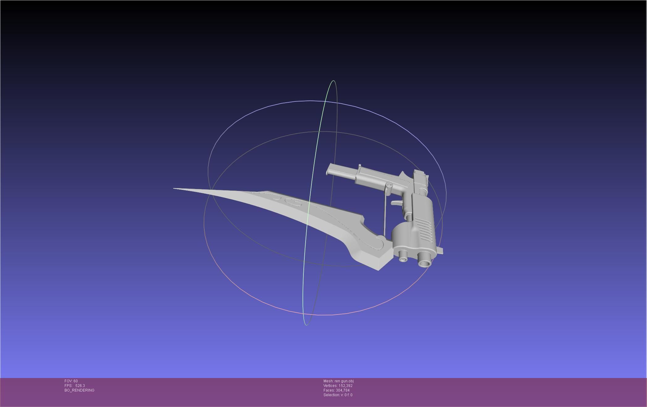 RWBY Ren Gun Basic Model 3D model_7