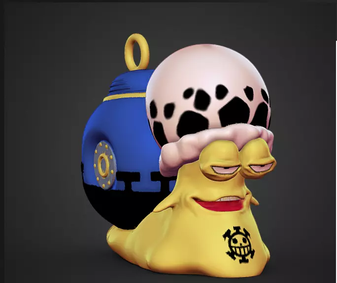 Den Den Mushi Law - KEY CHAIN Free 3D print model_0