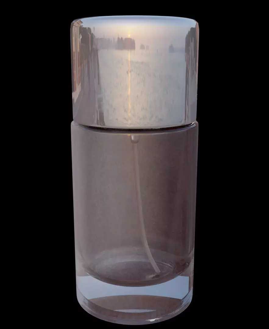 3d bottle perfume model Low-poly 3D model_0