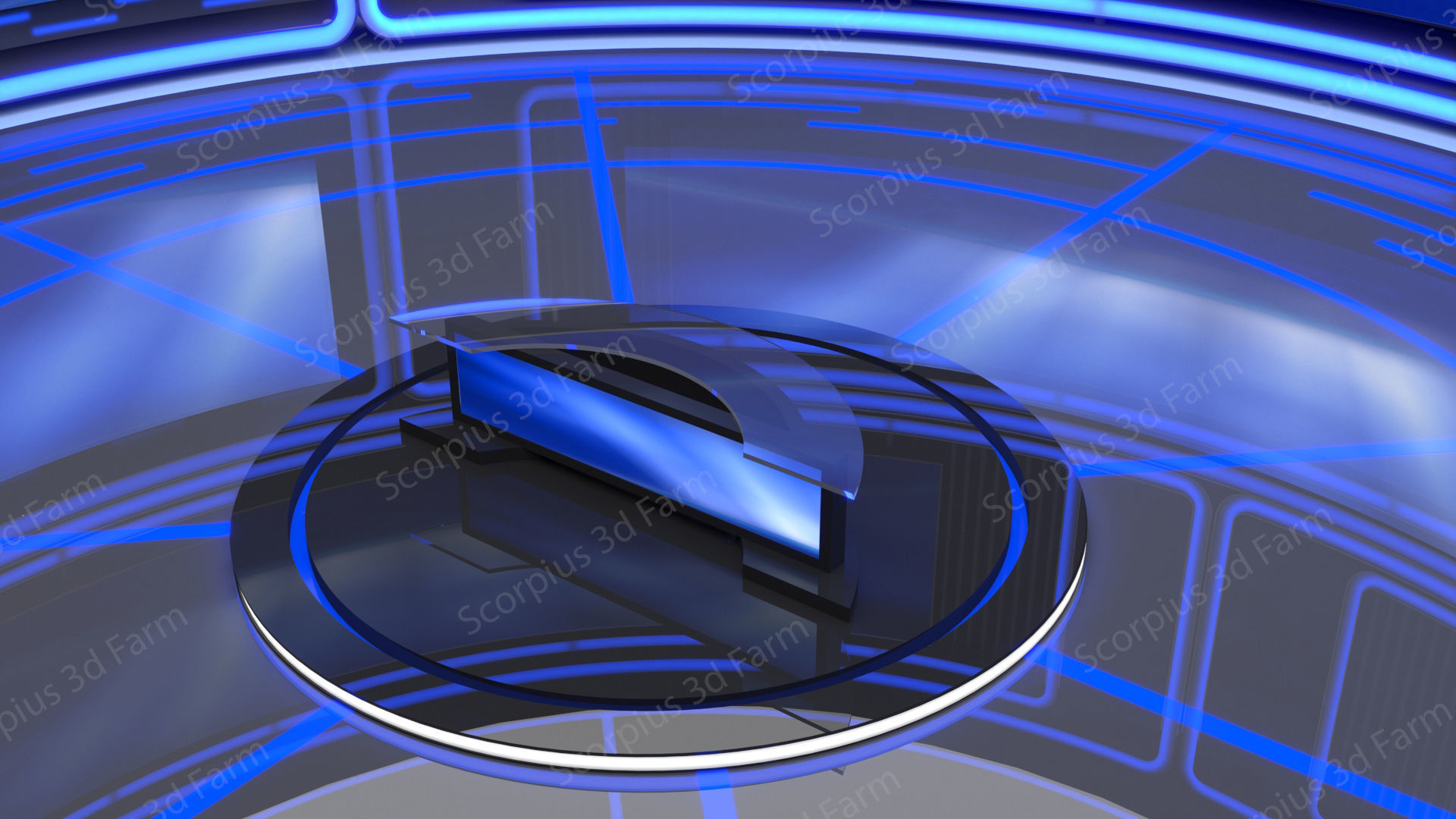 Virtual studio 3D model_4