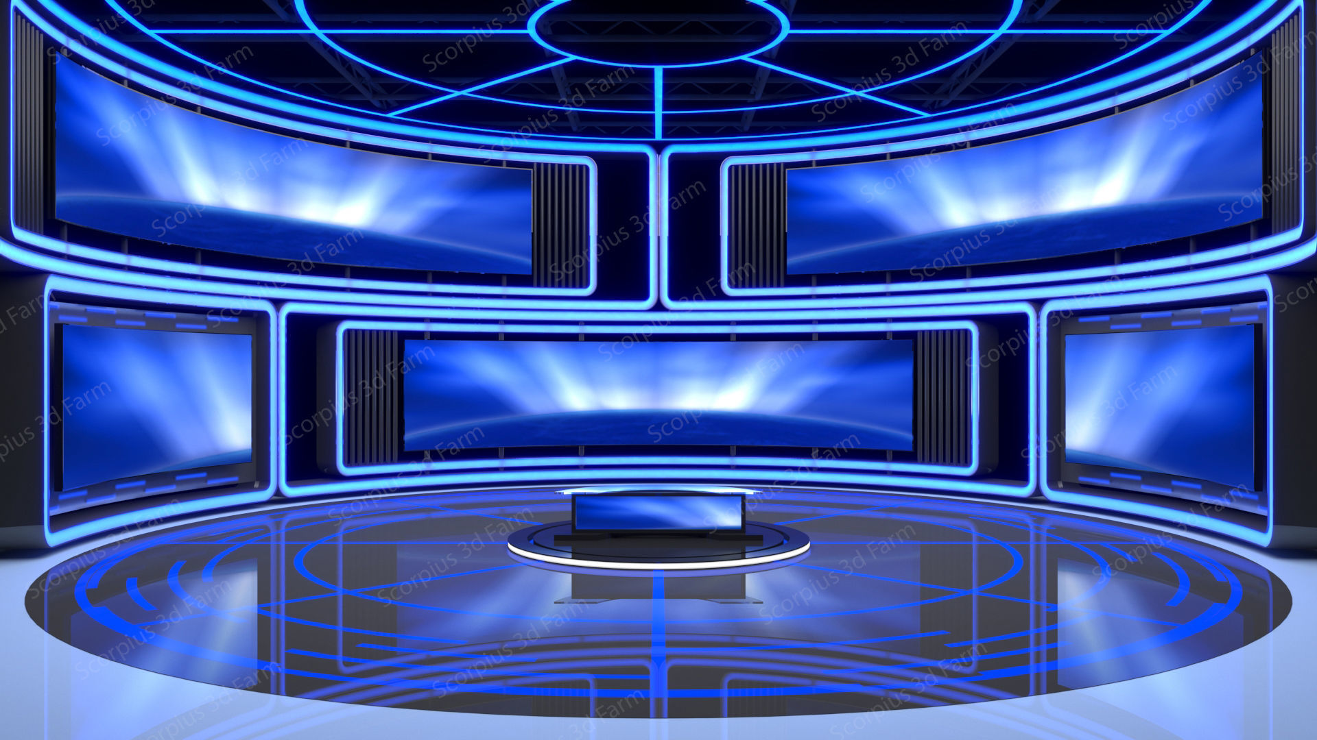 Virtual studio 3D model_1