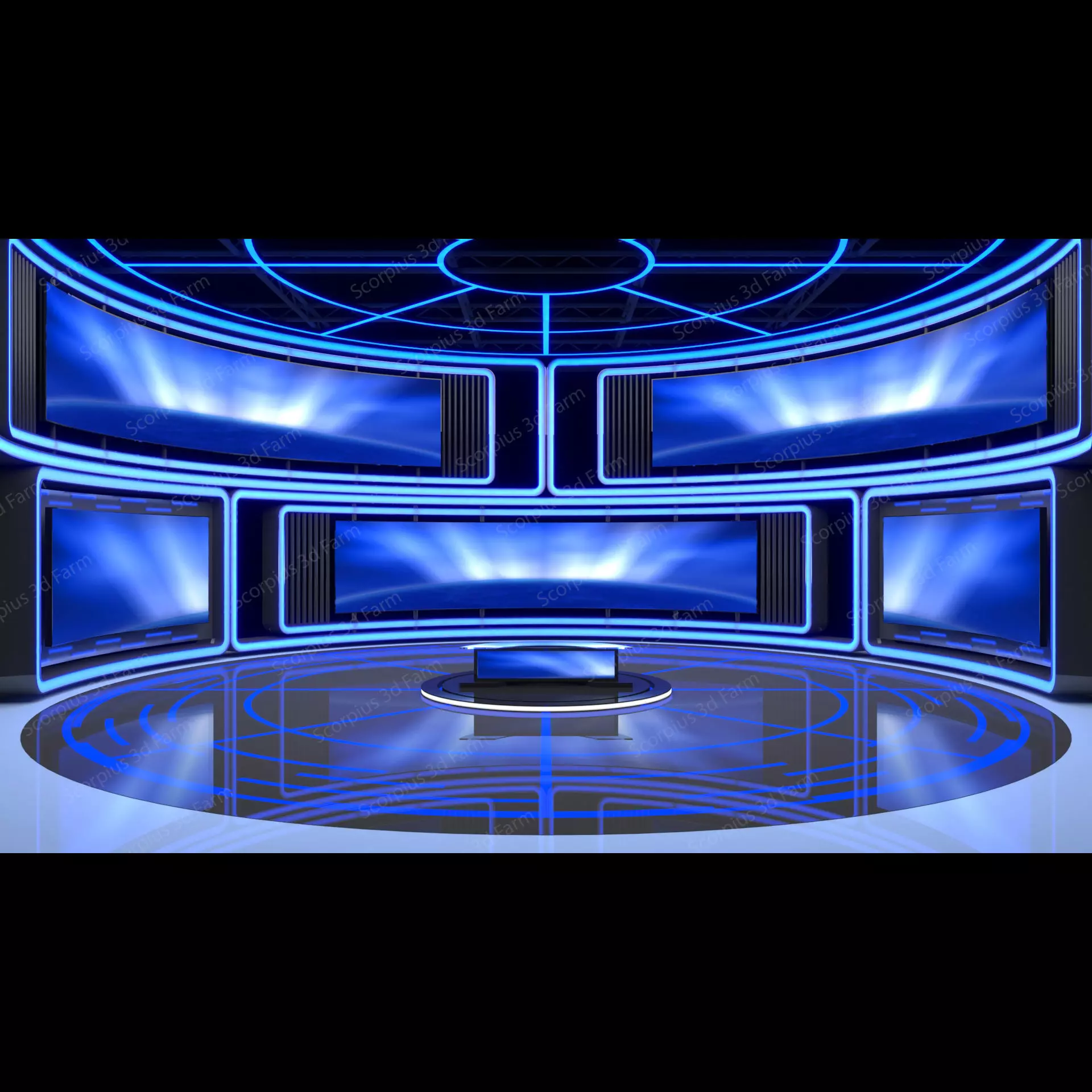 Virtual studio 3D model_0