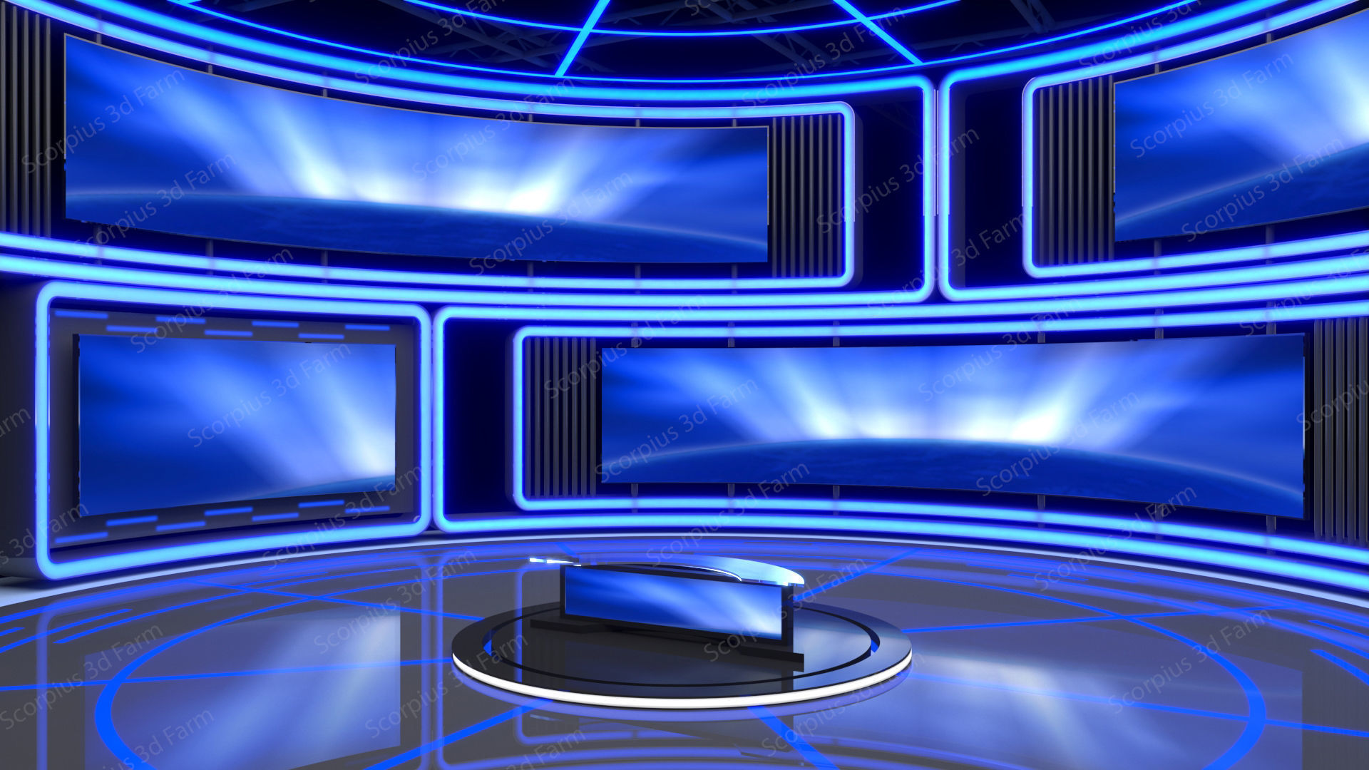 Virtual studio 3D model_2