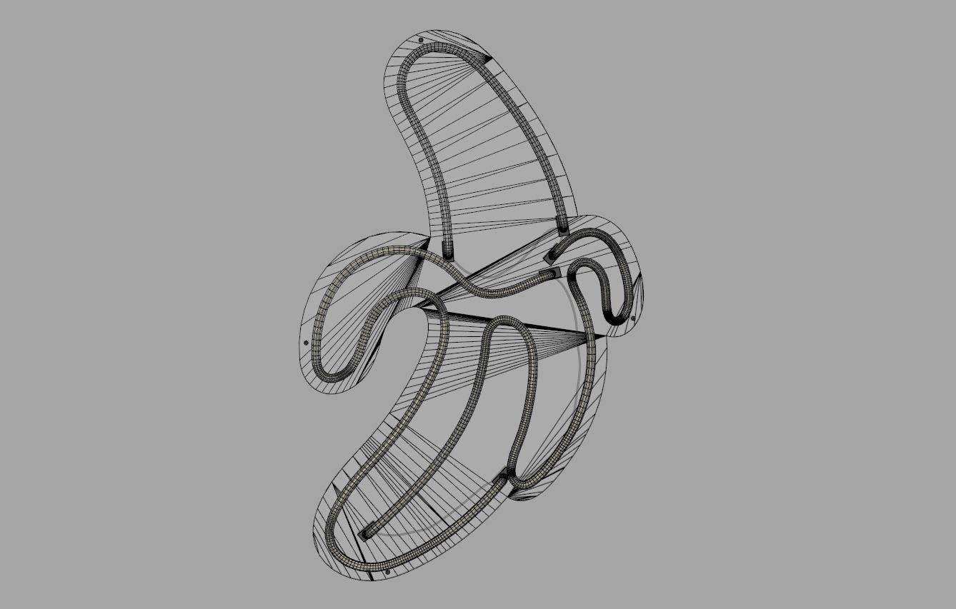 Banana - Neon Sign 3D model_6