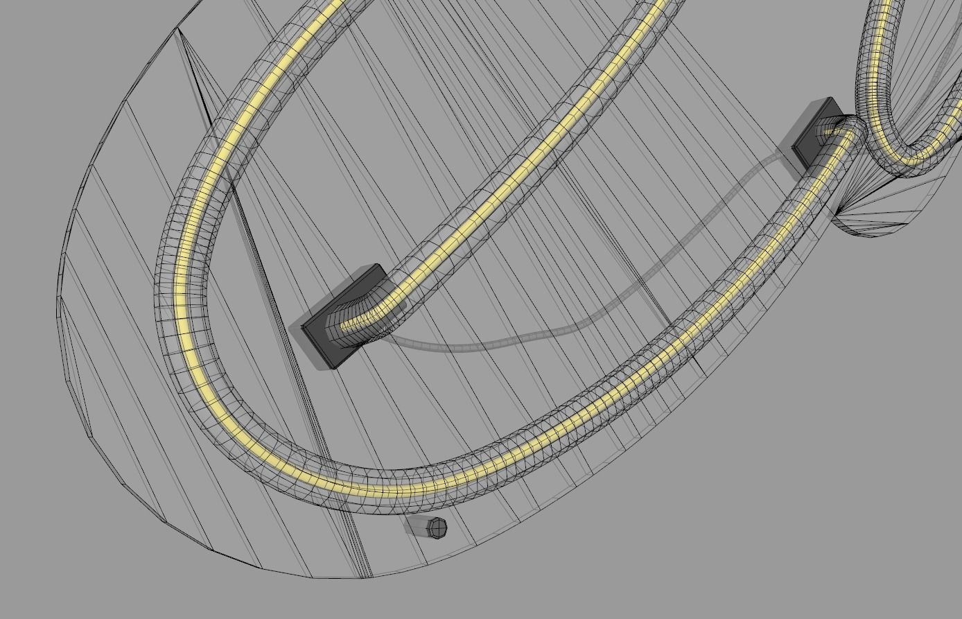 Banana - Neon Sign 3D model_9