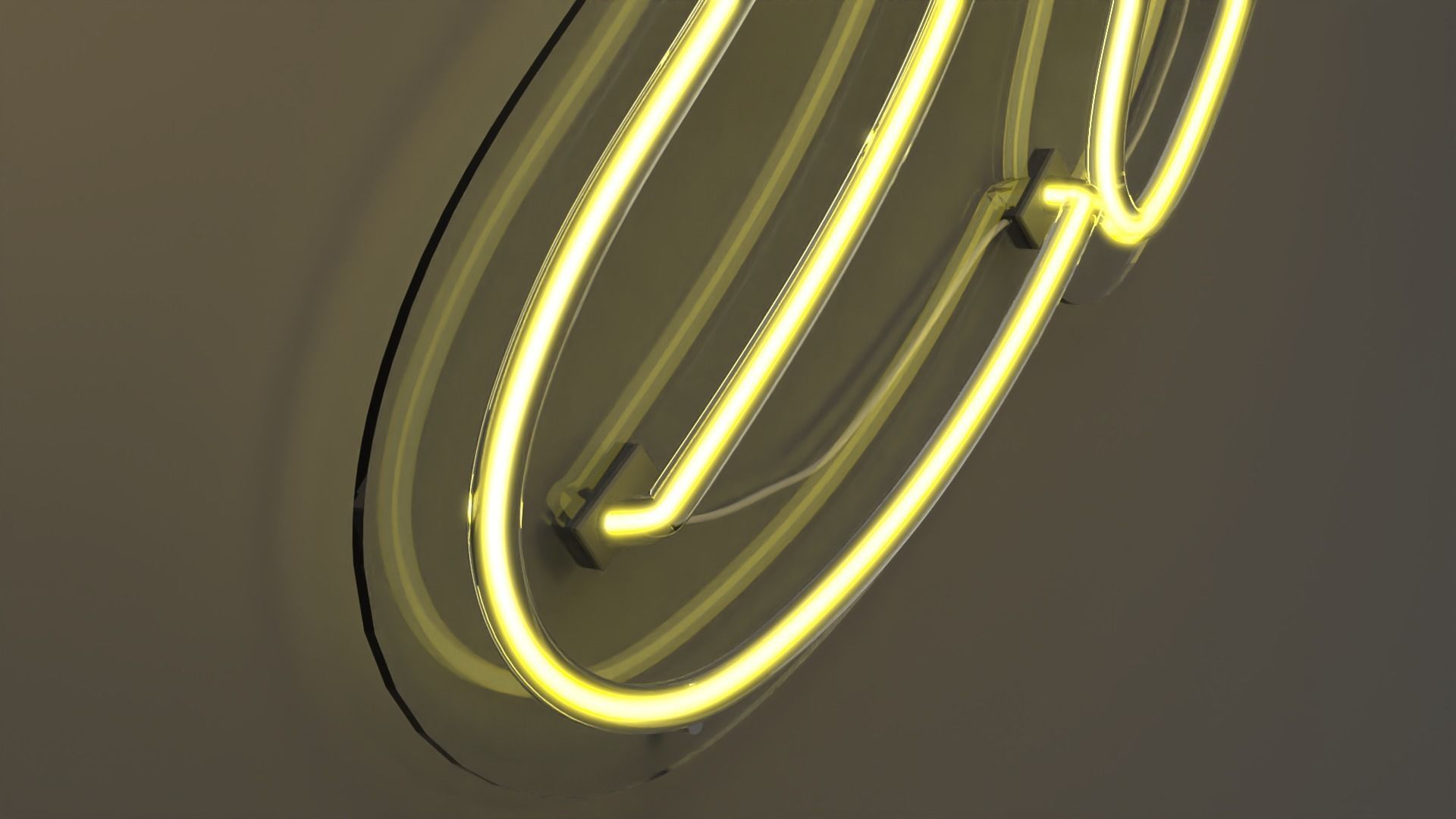 Banana - Neon Sign 3D model_2