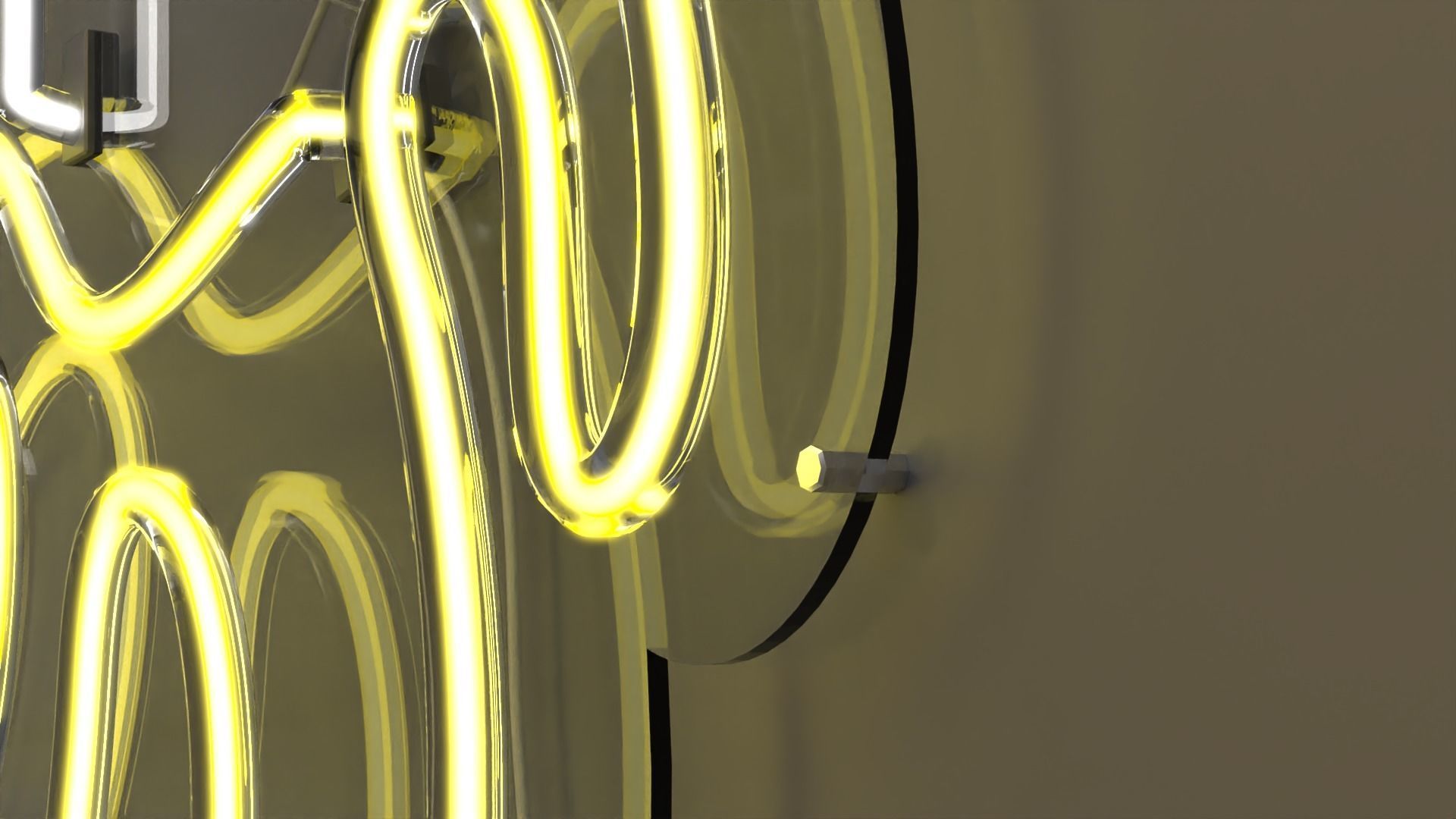 Banana - Neon Sign 3D model_4