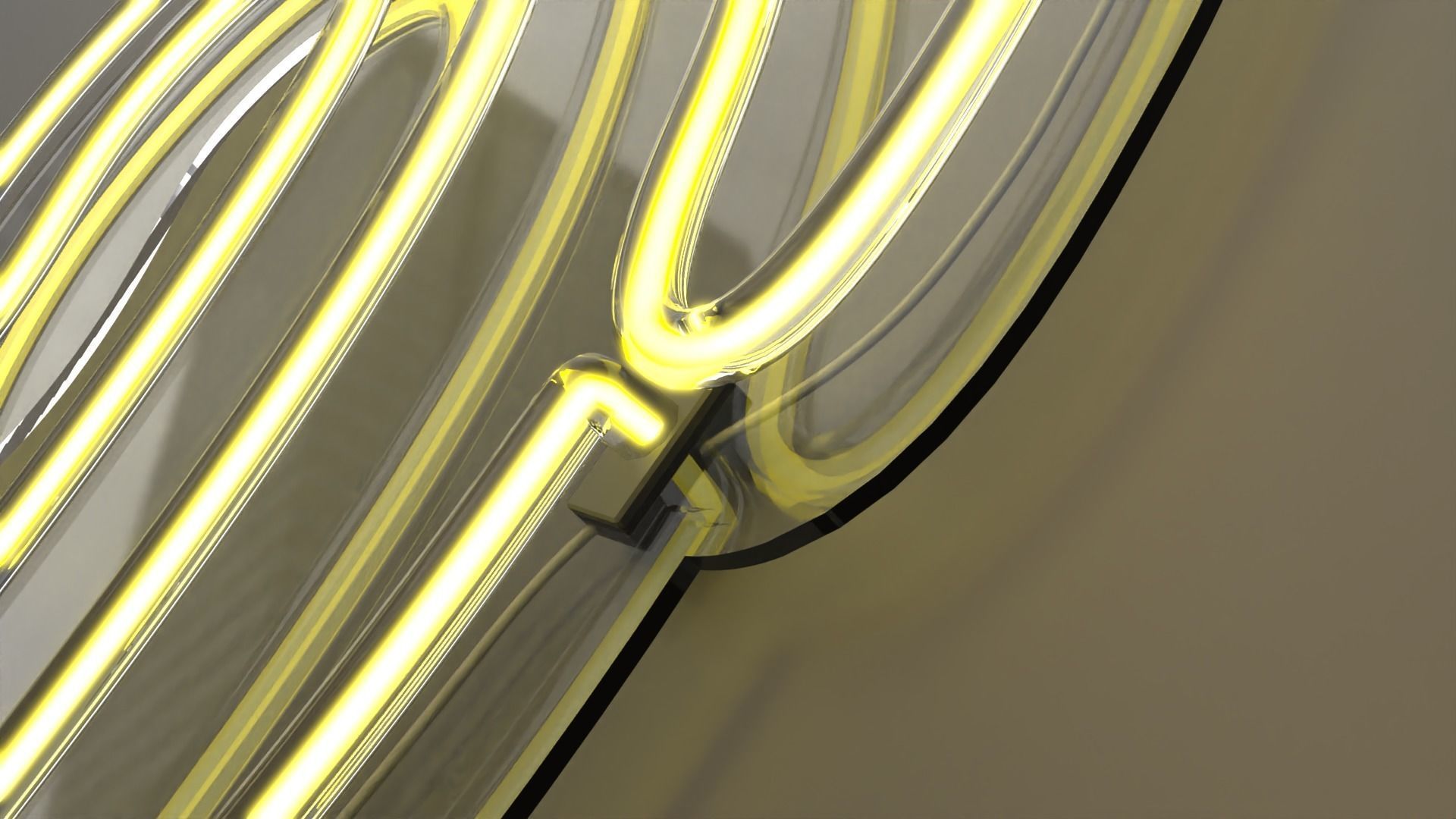 Banana - Neon Sign 3D model_5