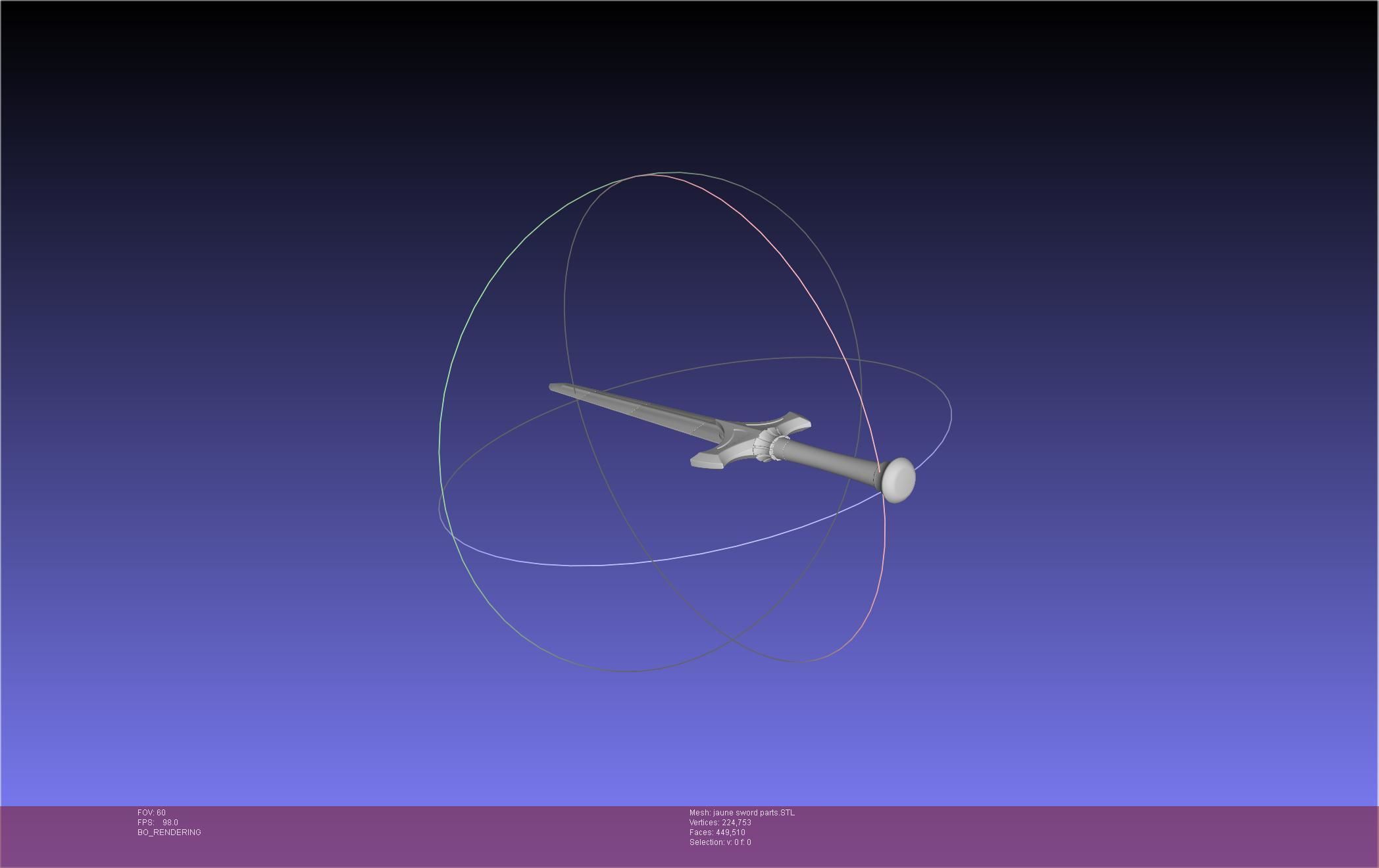 RWBY Jaune Arc Sword 3D print model_8