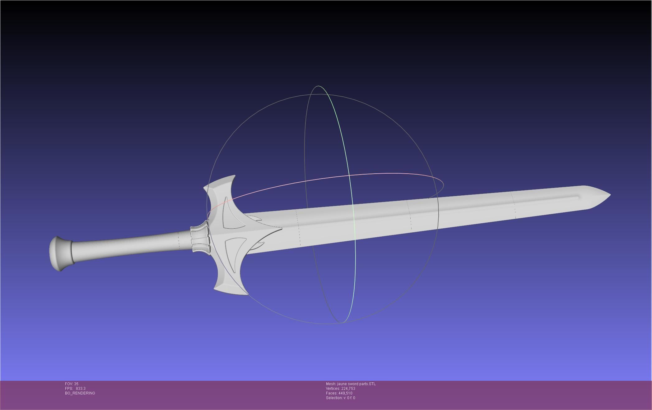 RWBY Jaune Arc Sword 3D print model_46