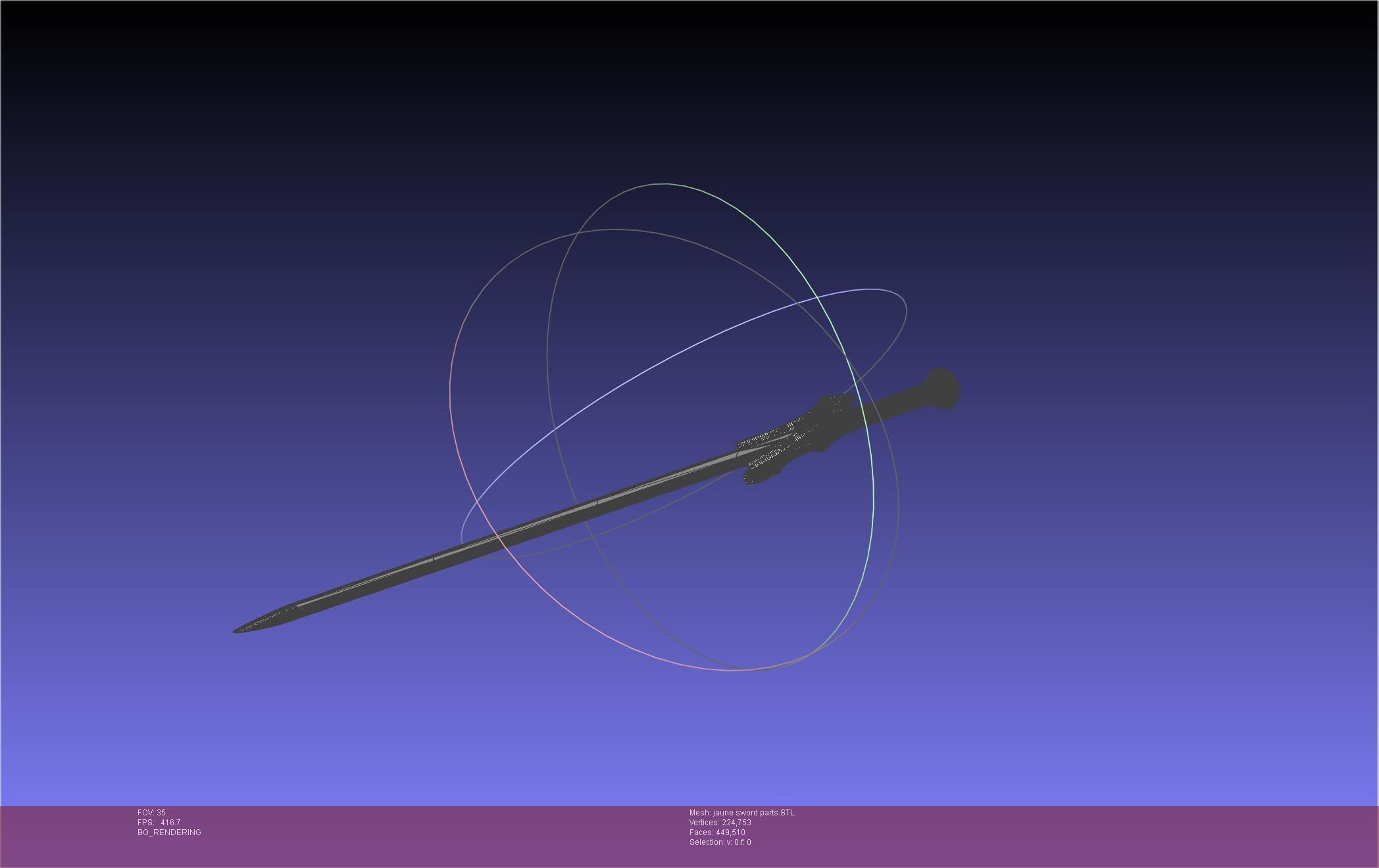 RWBY Jaune Arc Sword 3D print model_41